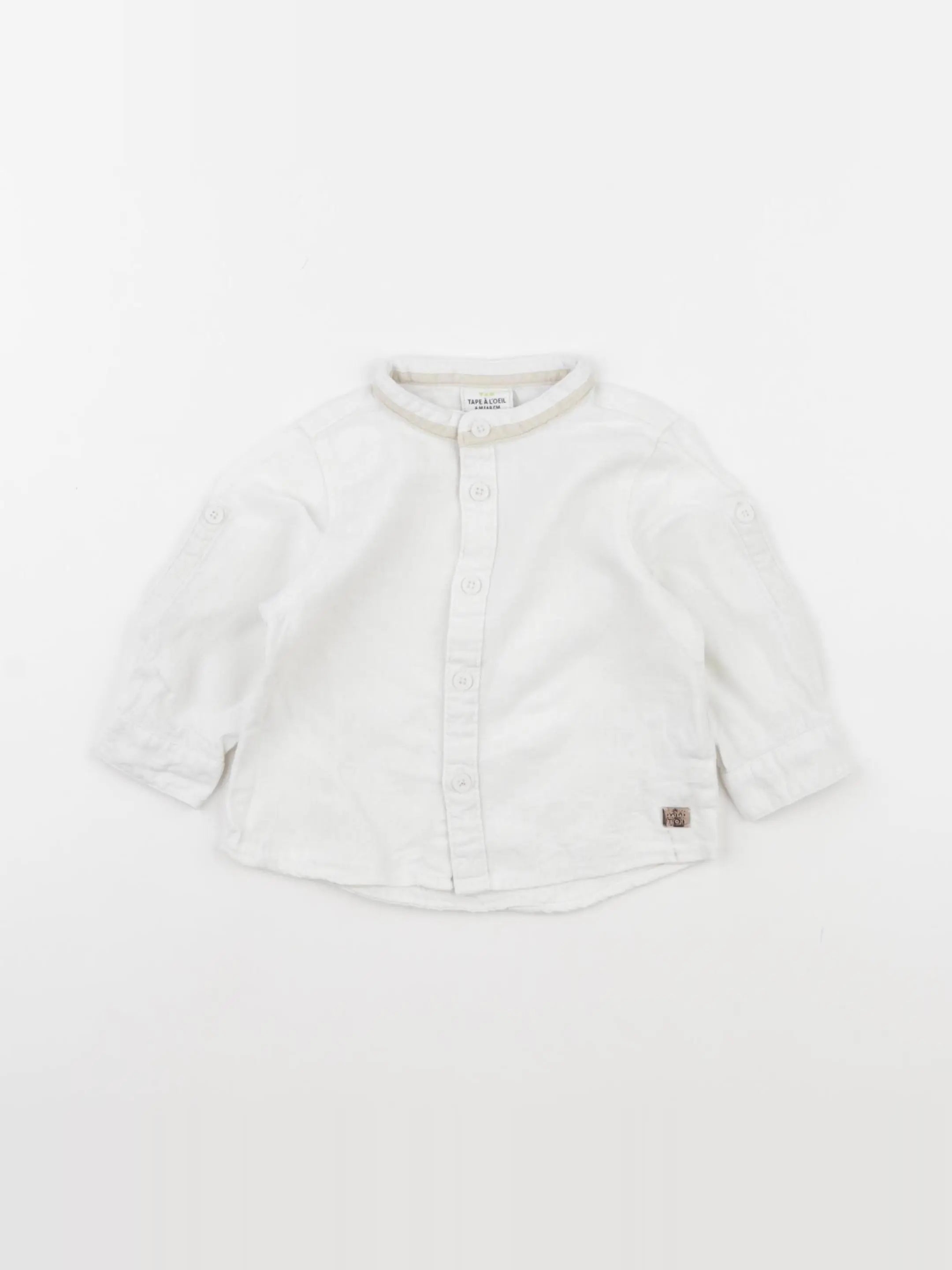 Tape à l'oeil - chemise blanc - 6 mois