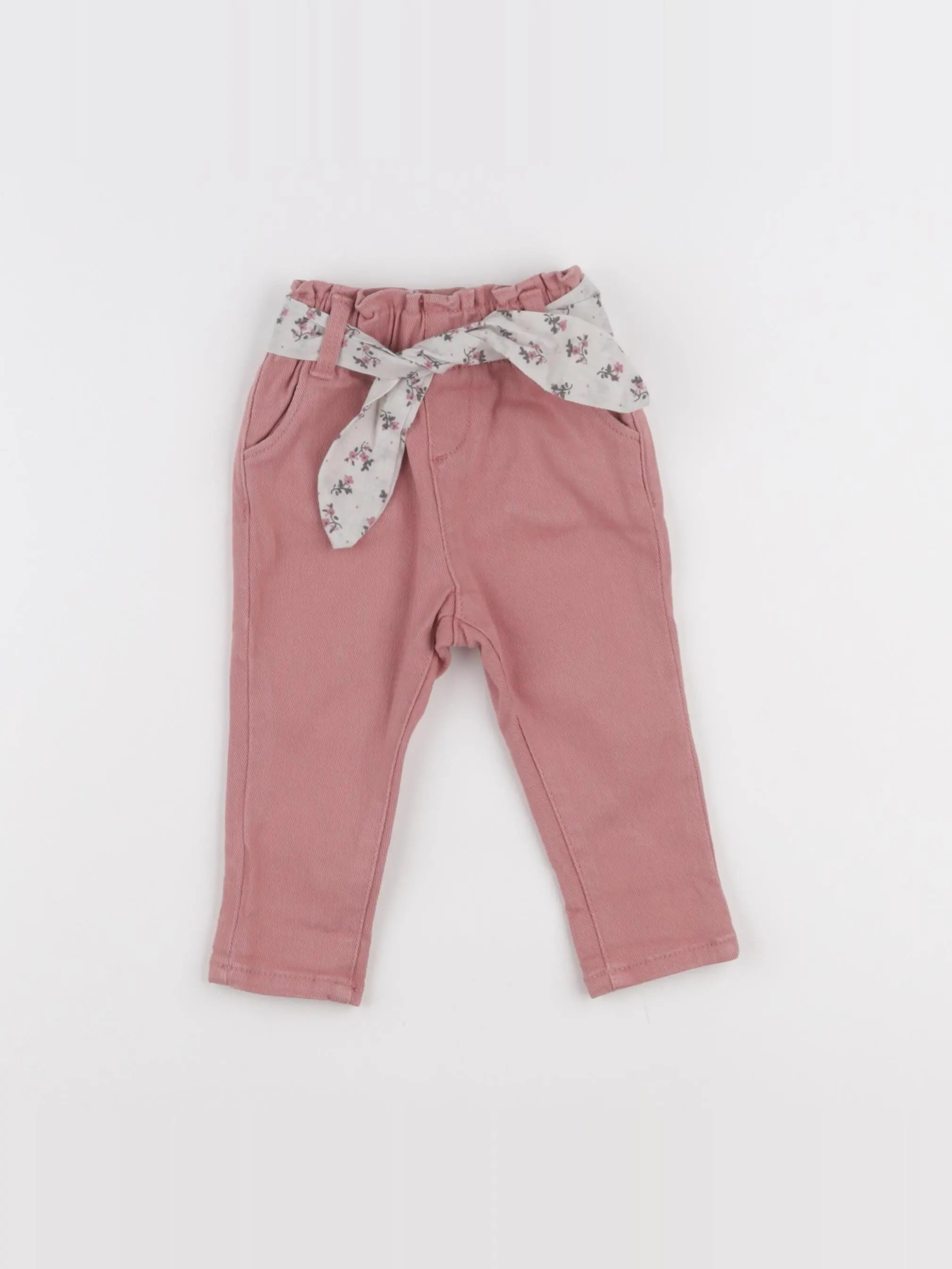 Vertbaudet - jean rose - 6 mois