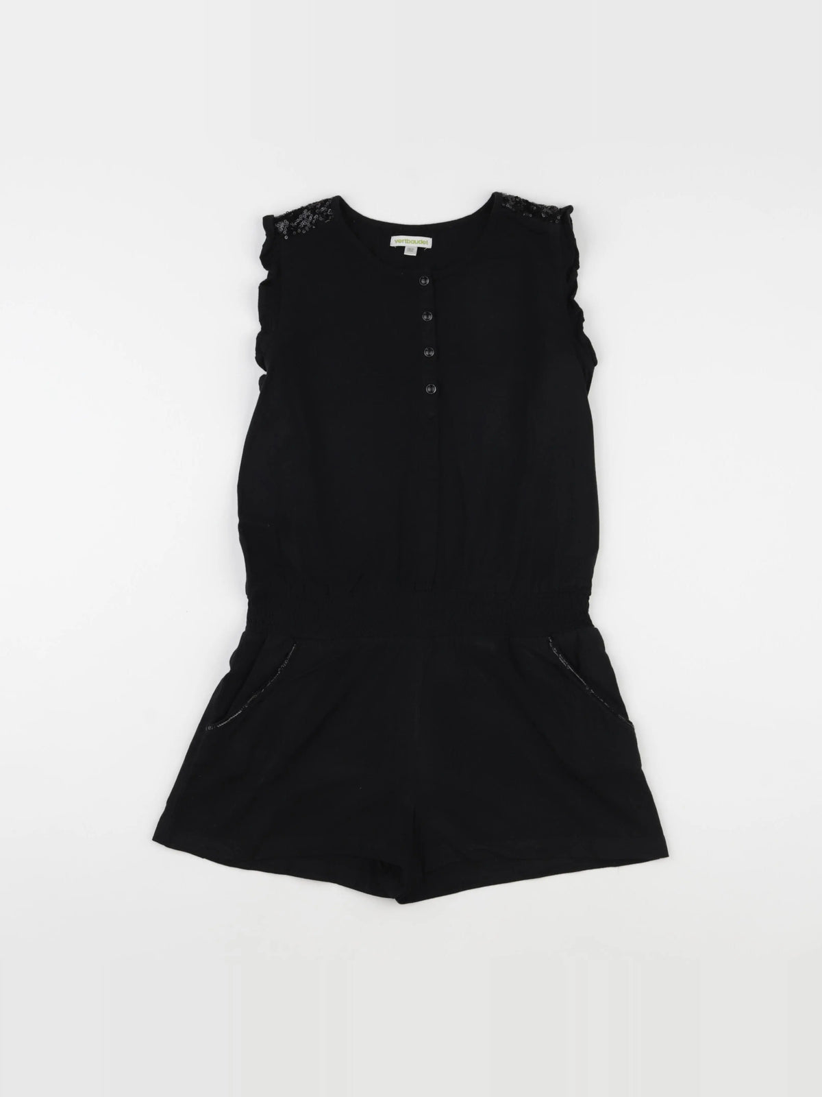 Vertbaudet - combinaison noir - 10 ans