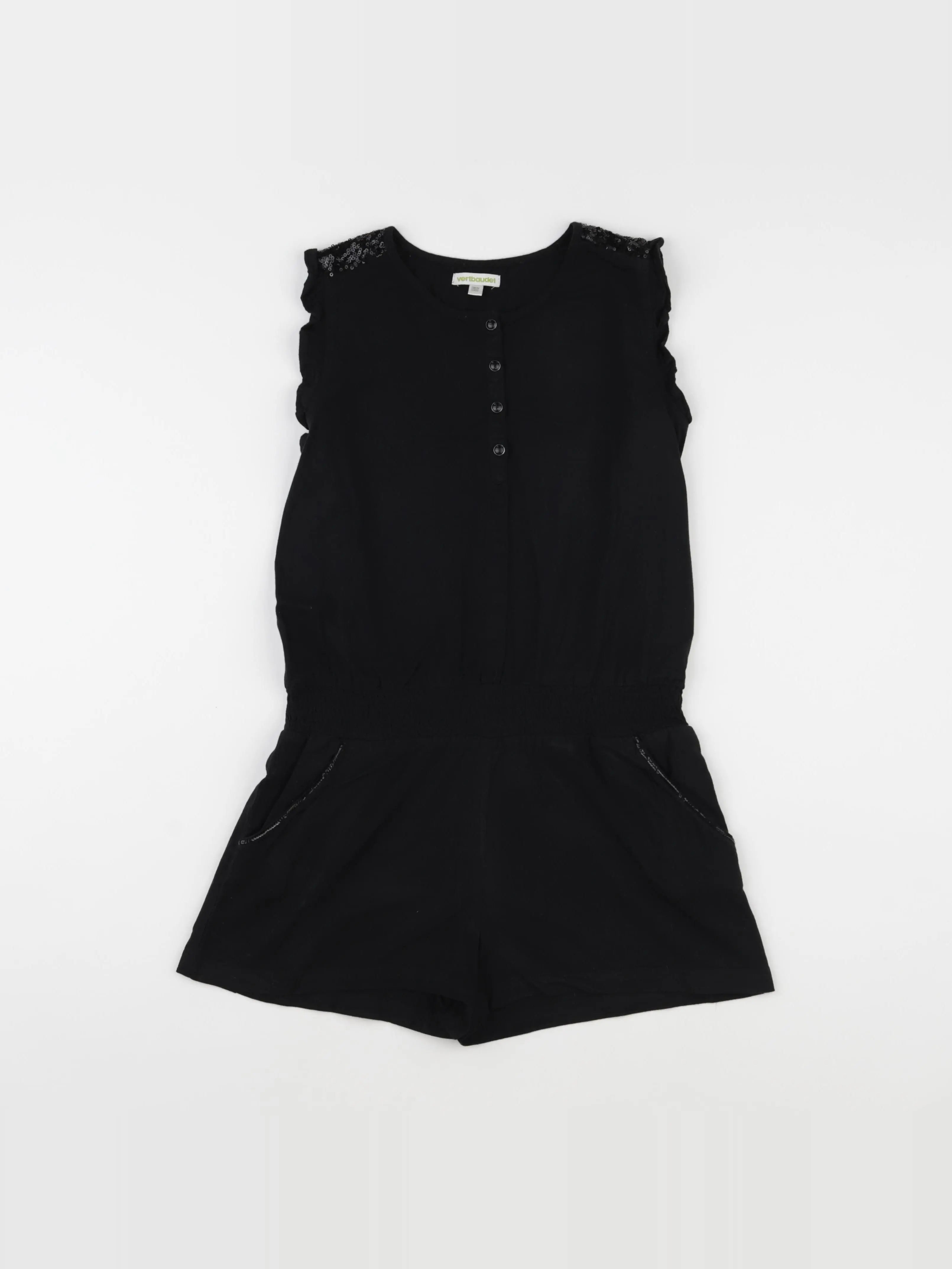 Vertbaudet - combinaison noir - 10 ans