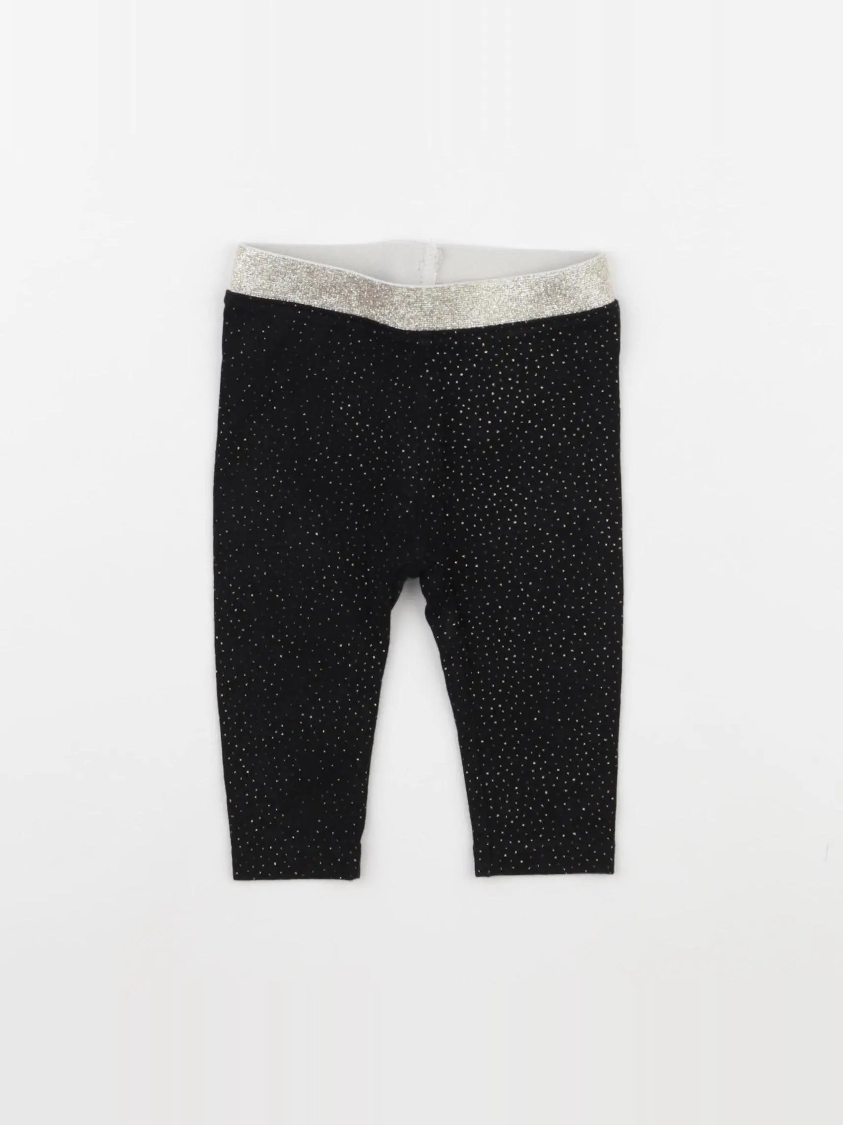 H&M - legging noir - 3/6 mois