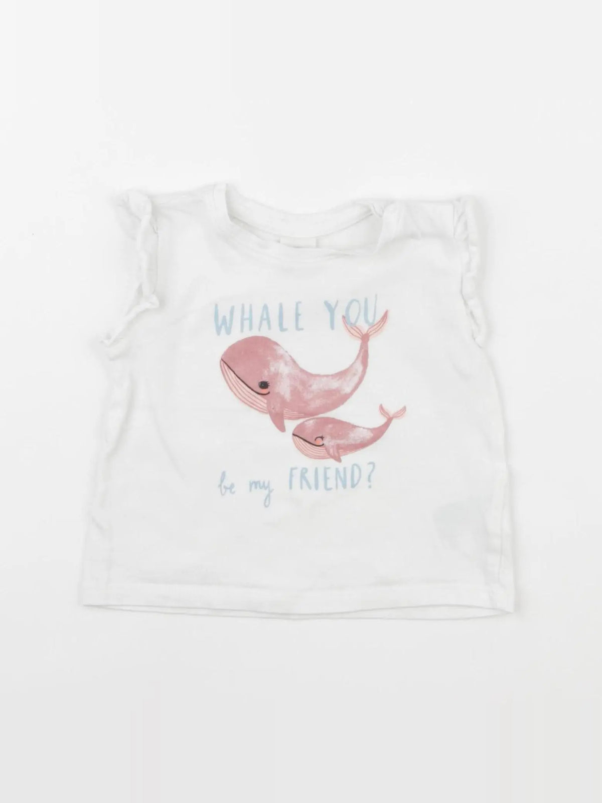 H&M - tee-shirt blanc - 3/6 mois