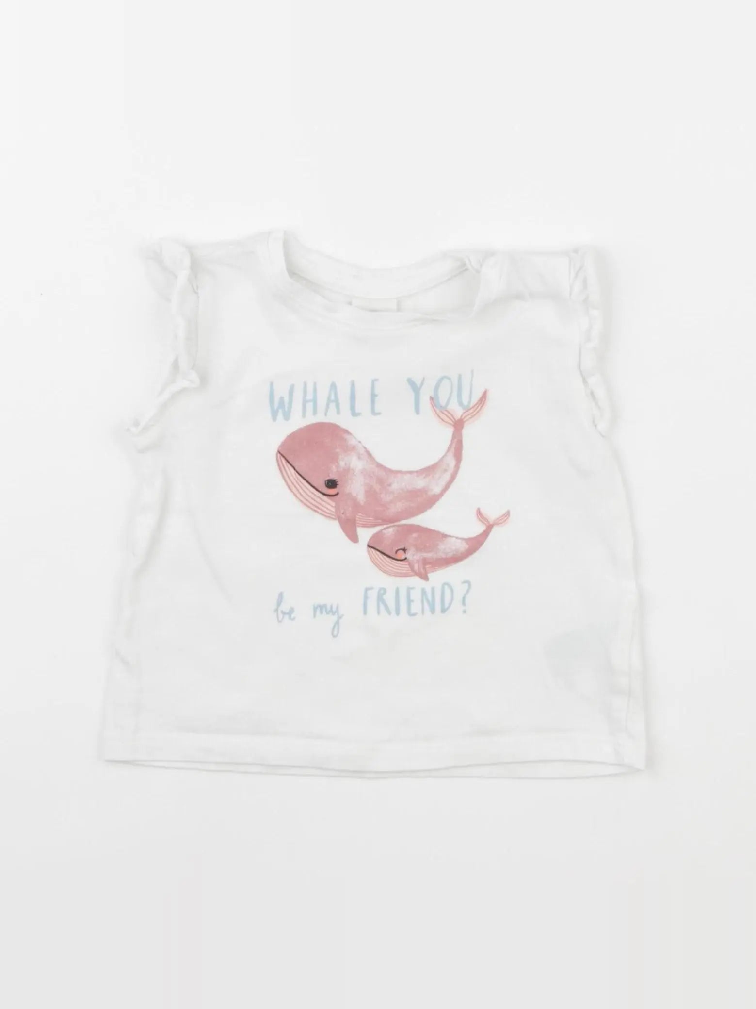 H&M - tee-shirt blanc - 3/6 mois