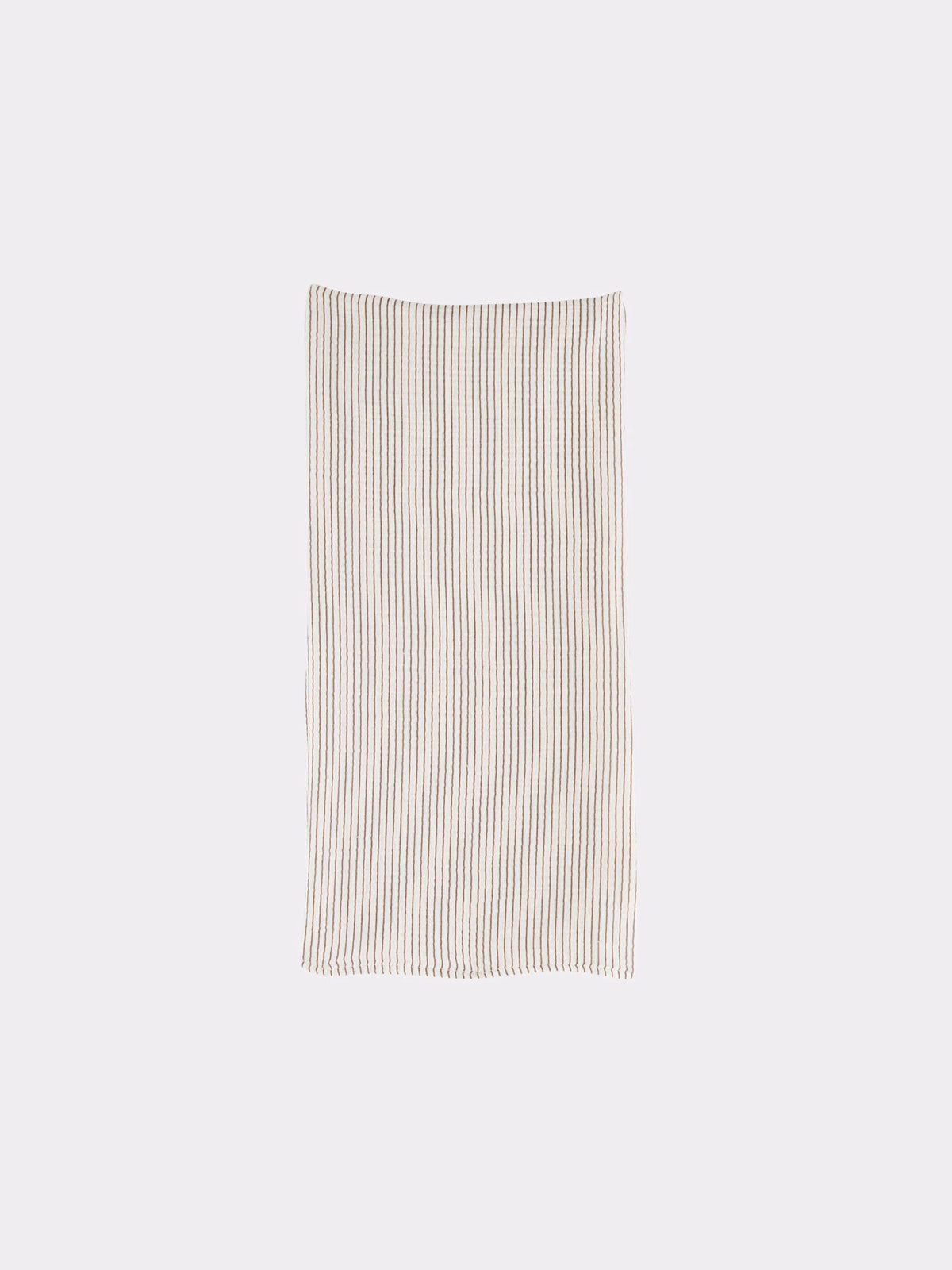 Little Cigogne - Lange rayé en coton organique écru