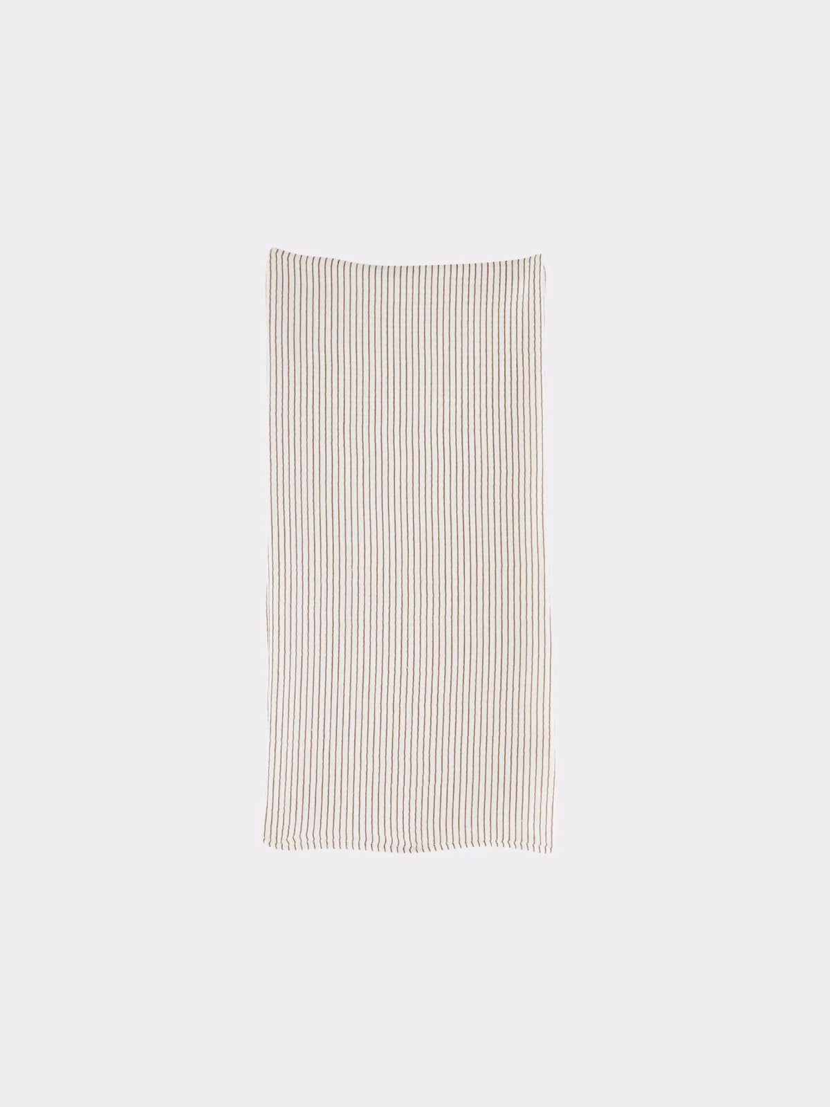 Little Cigogne - Lange rayé en coton organique écru