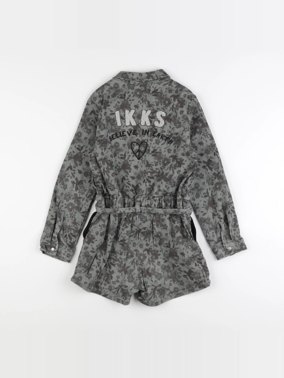 IKKS - combinaison imprimé au dos vert - 8 ans