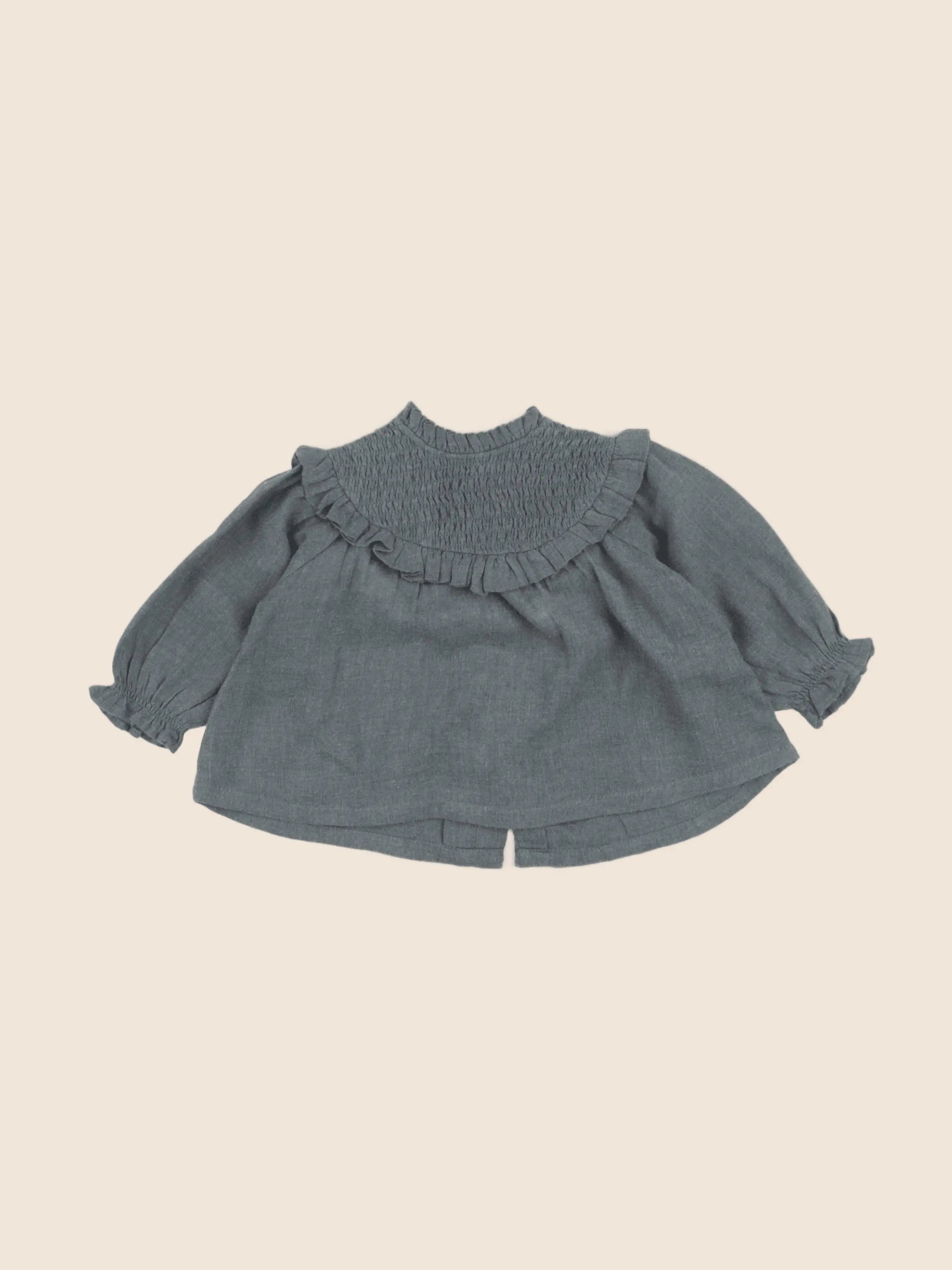 Vertbaudet - blouse vert - 6 mois