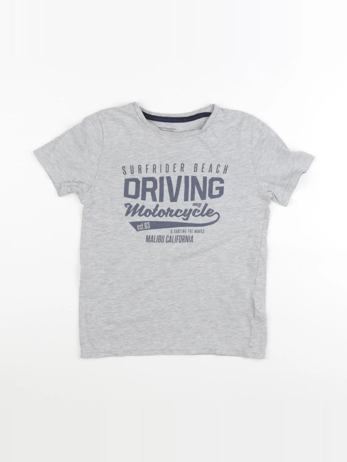 Vertbaudet - tee-shirt gris - 8 ans