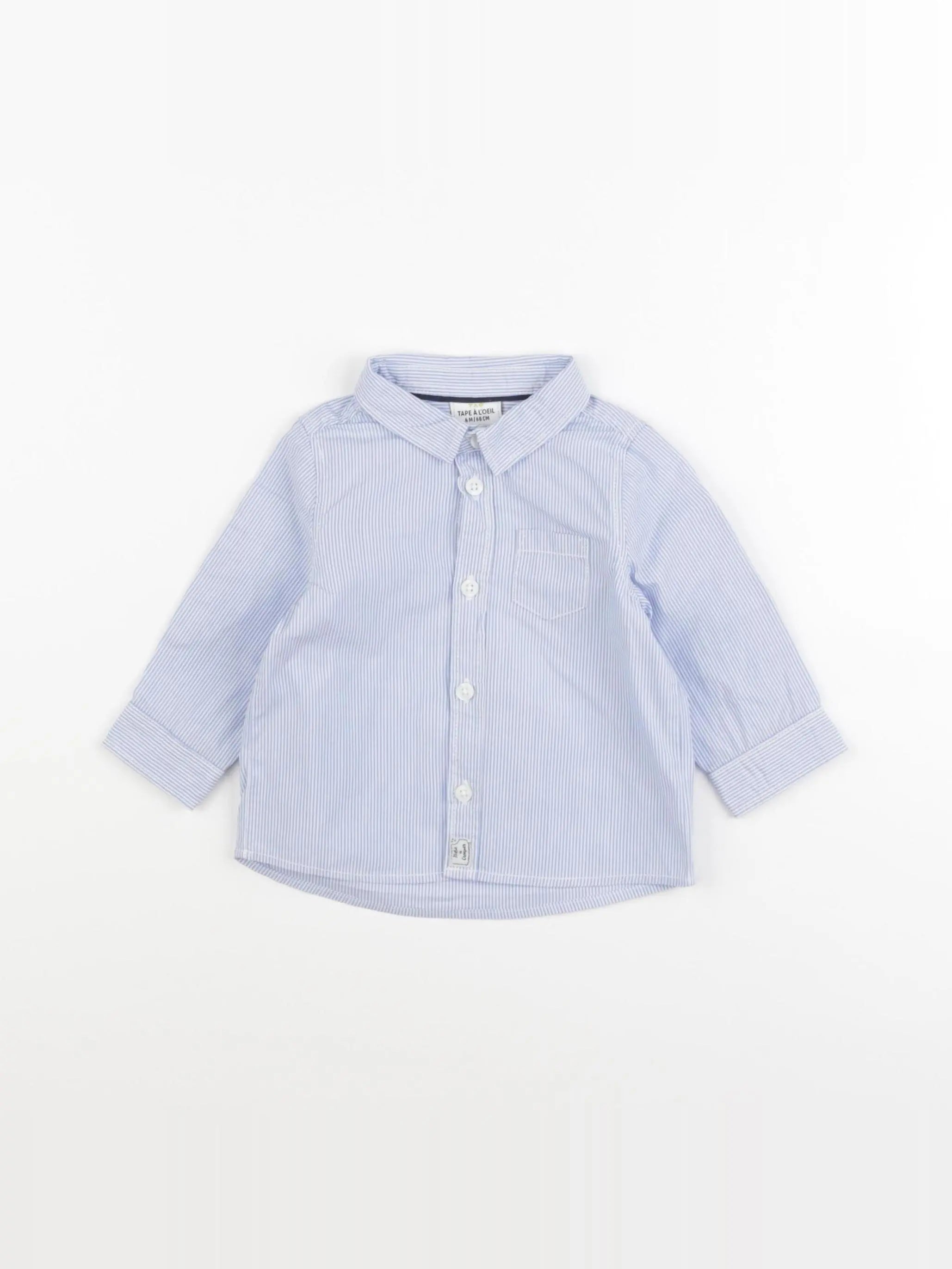 Tape à l'oeil - chemise bleu - 6 mois