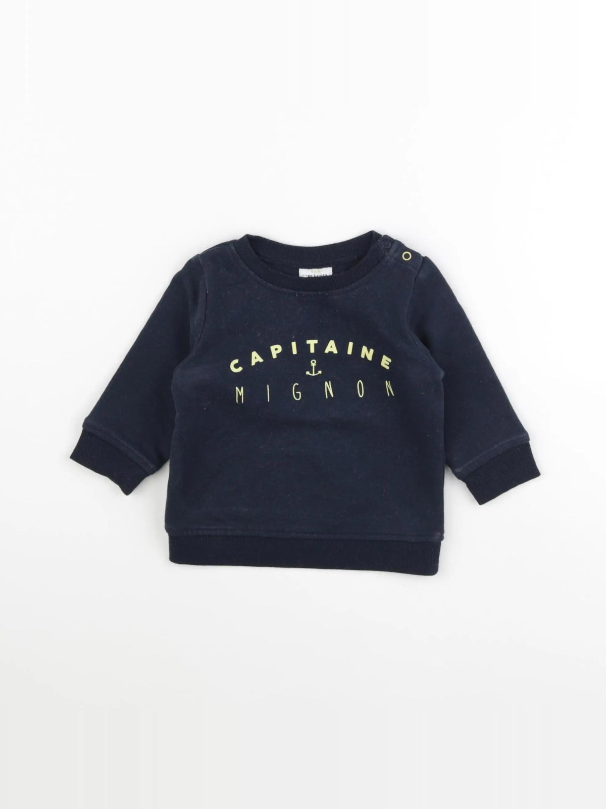 Tape à l'oeil - sweat bleu - 6 mois