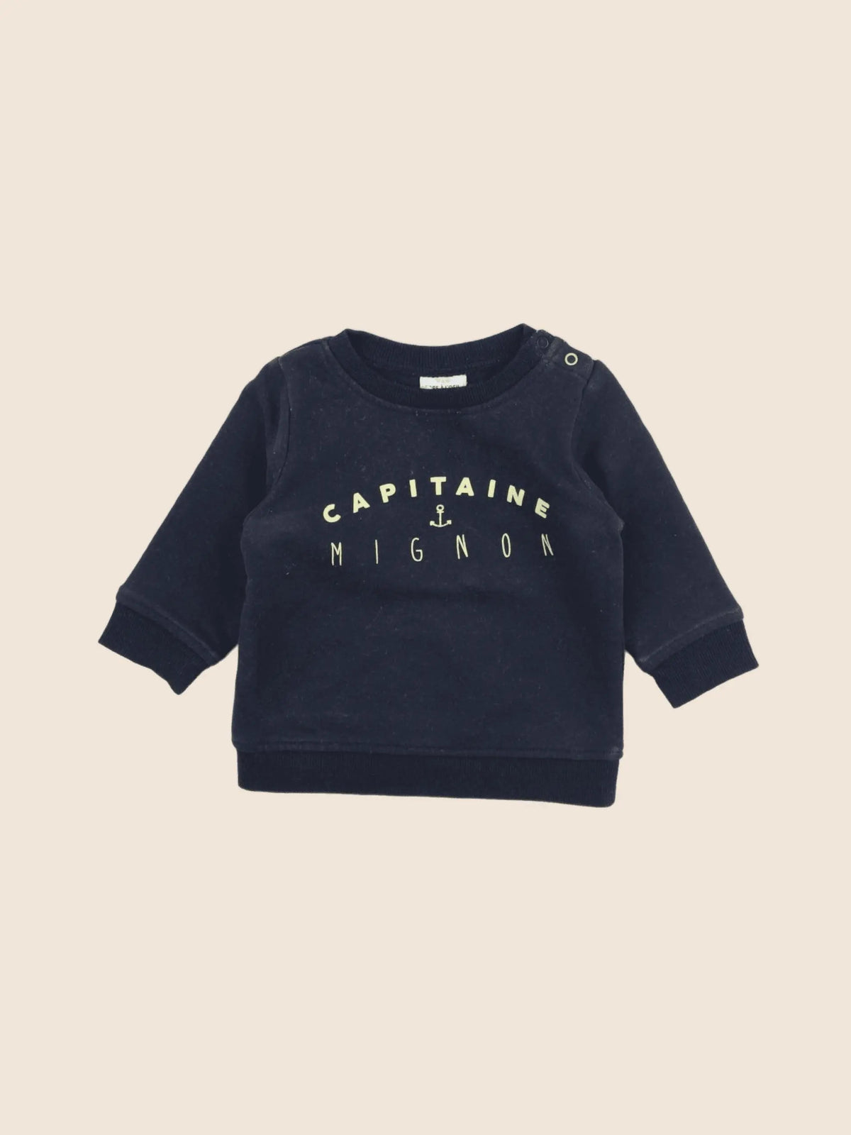 Tape à l'oeil - sweat bleu - 6 mois