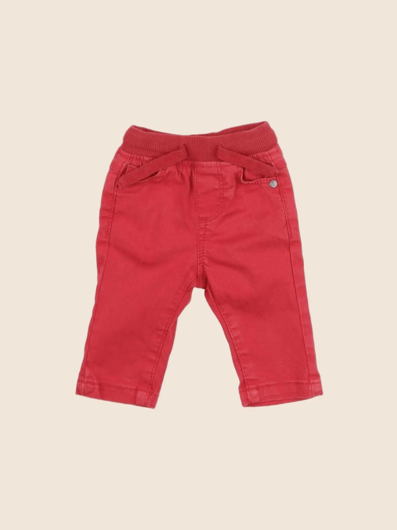 Tape à l'oeil - pantalon rouge - 3 mois