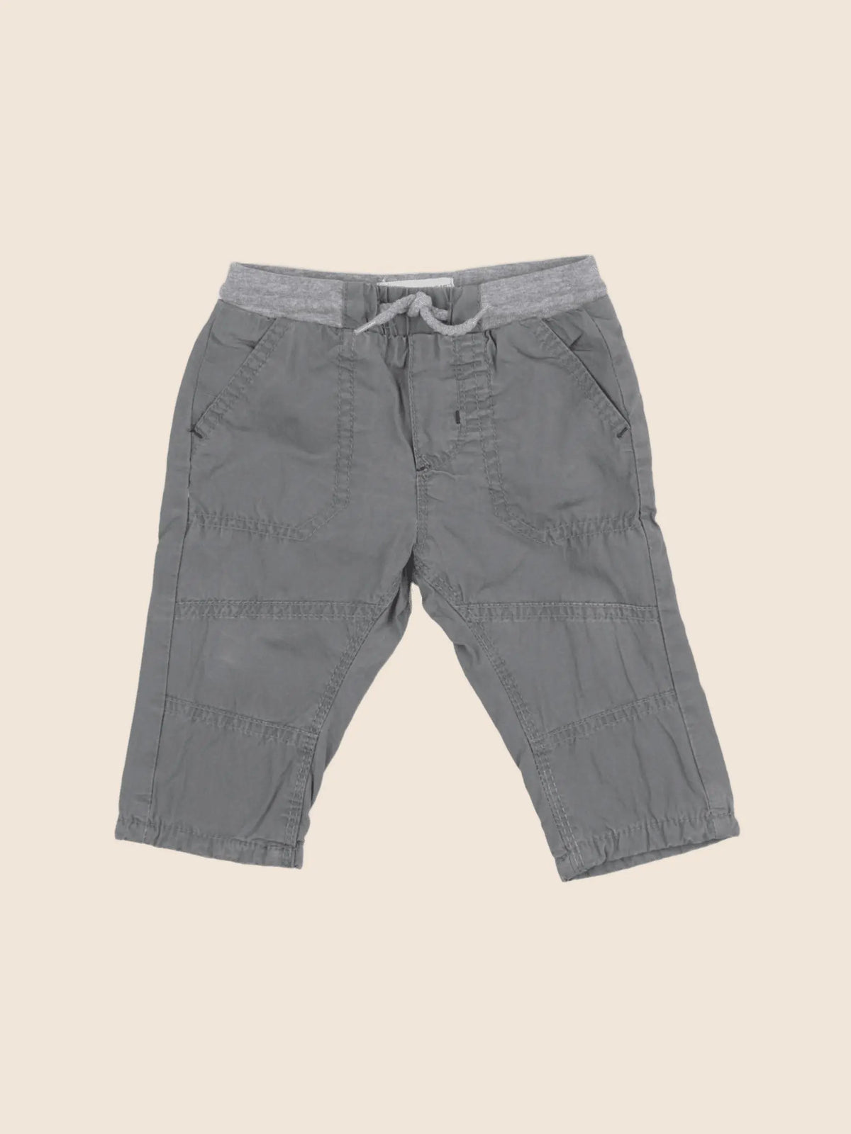 Zara - pantalon gris - 6/9 mois