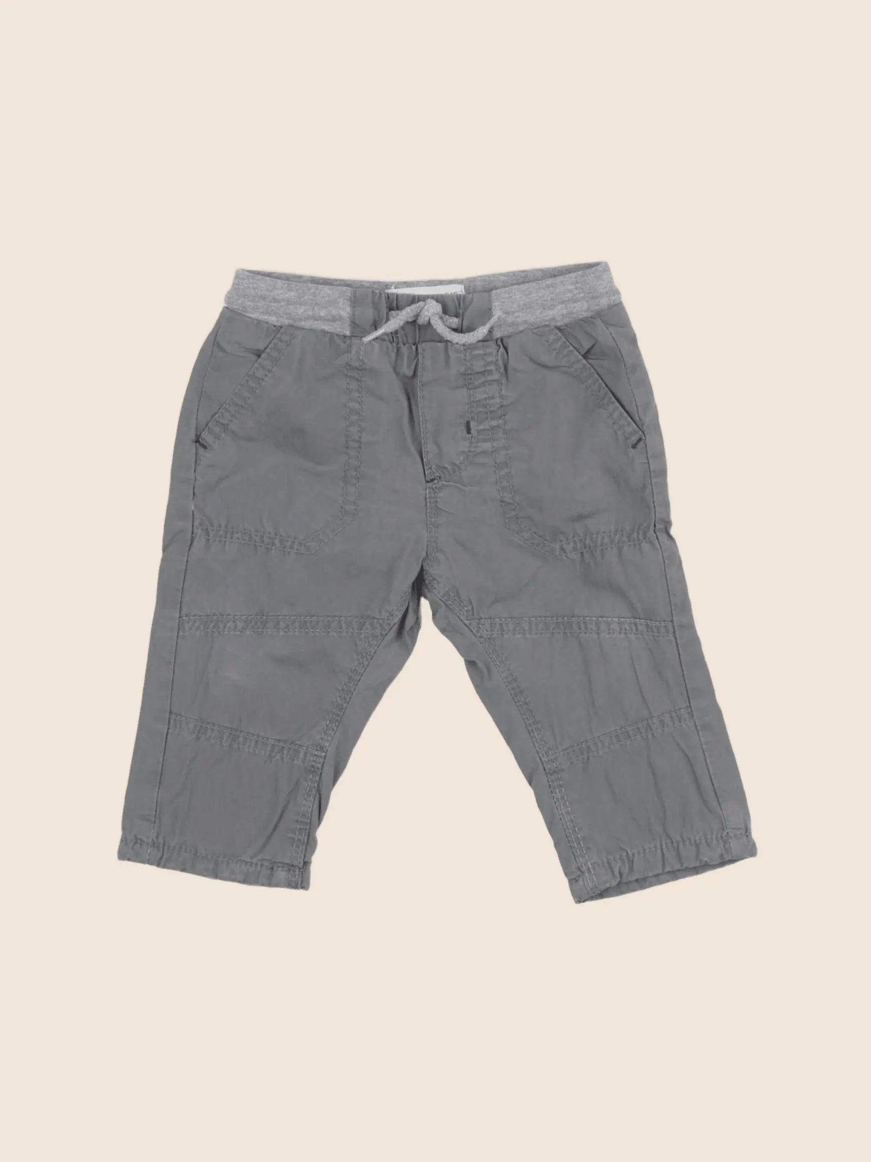 Zara - pantalon gris - 6/9 mois