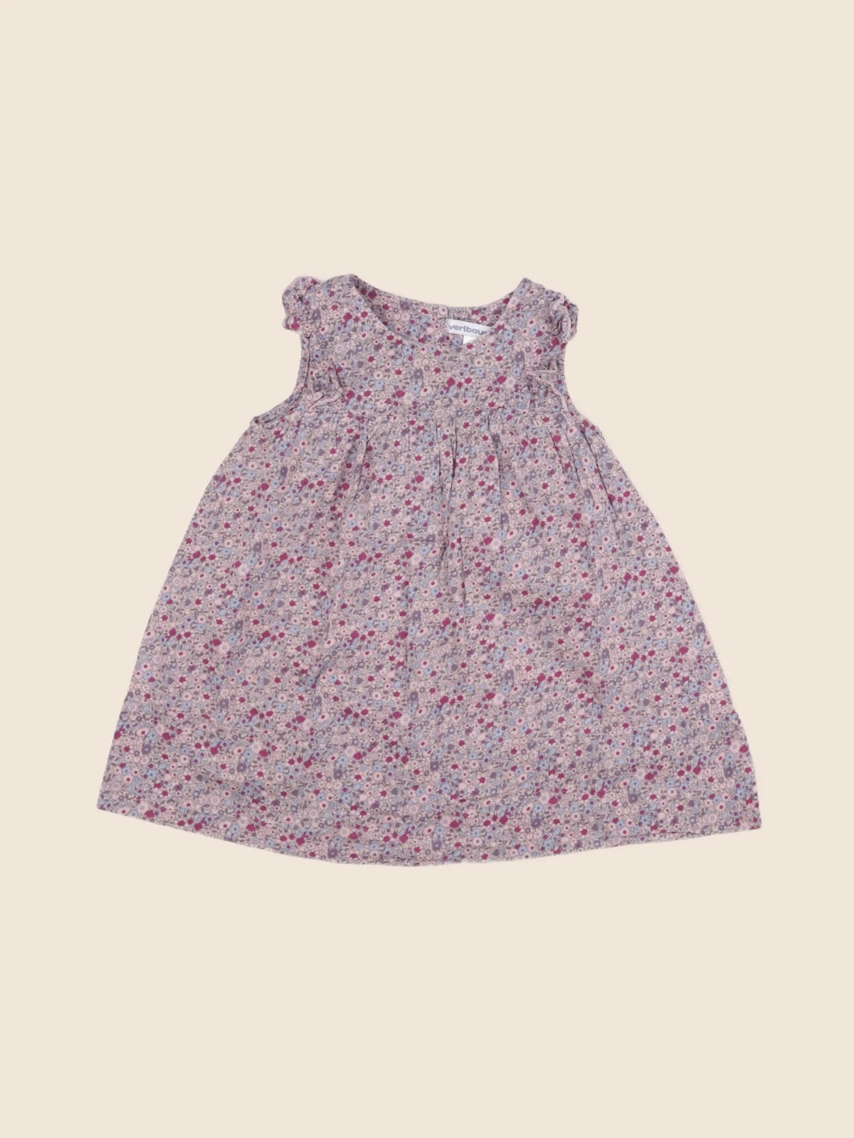 Vertbaudet - robe multicolore - 12 mois