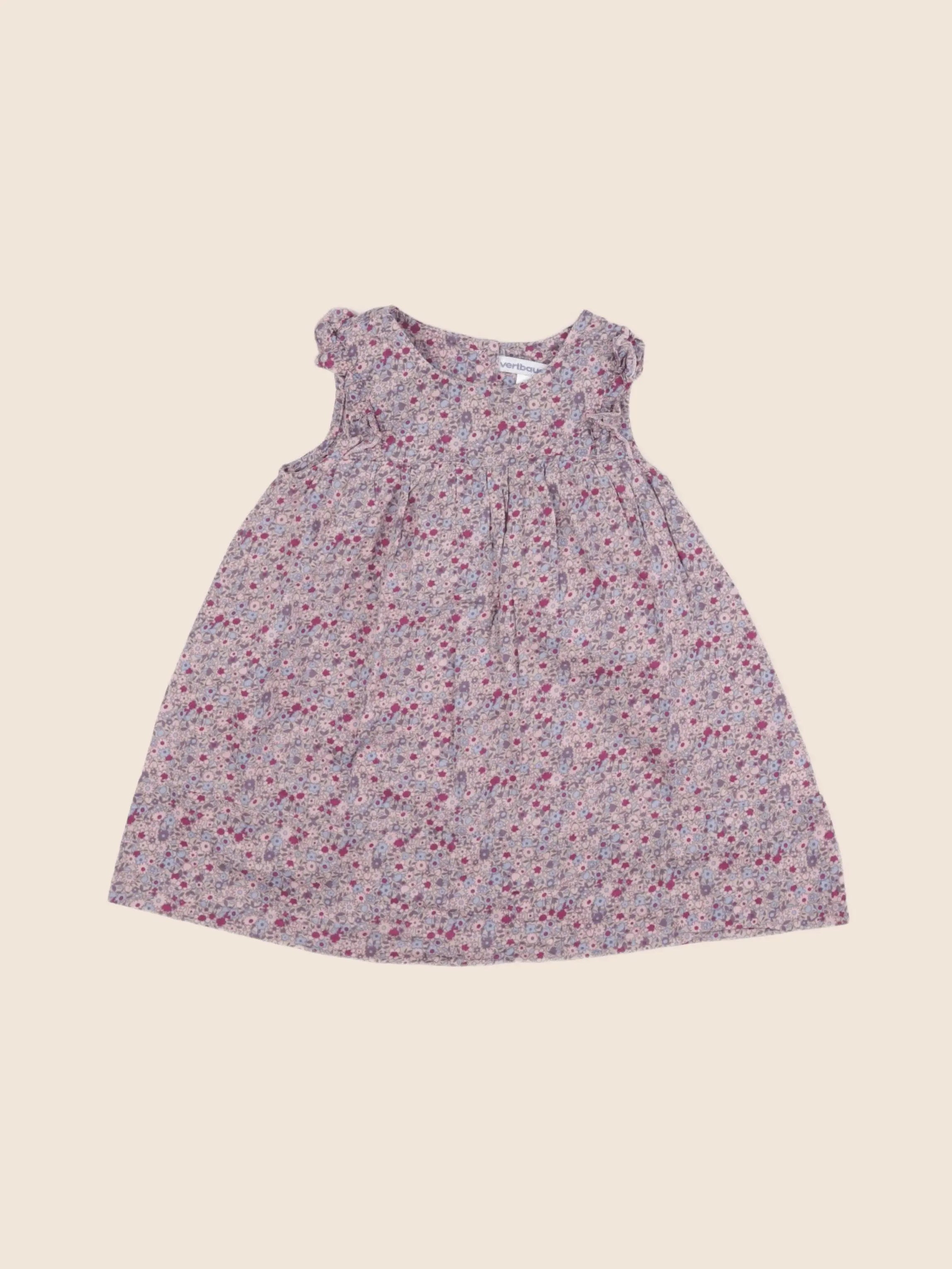 Vertbaudet - robe multicolore - 12 mois