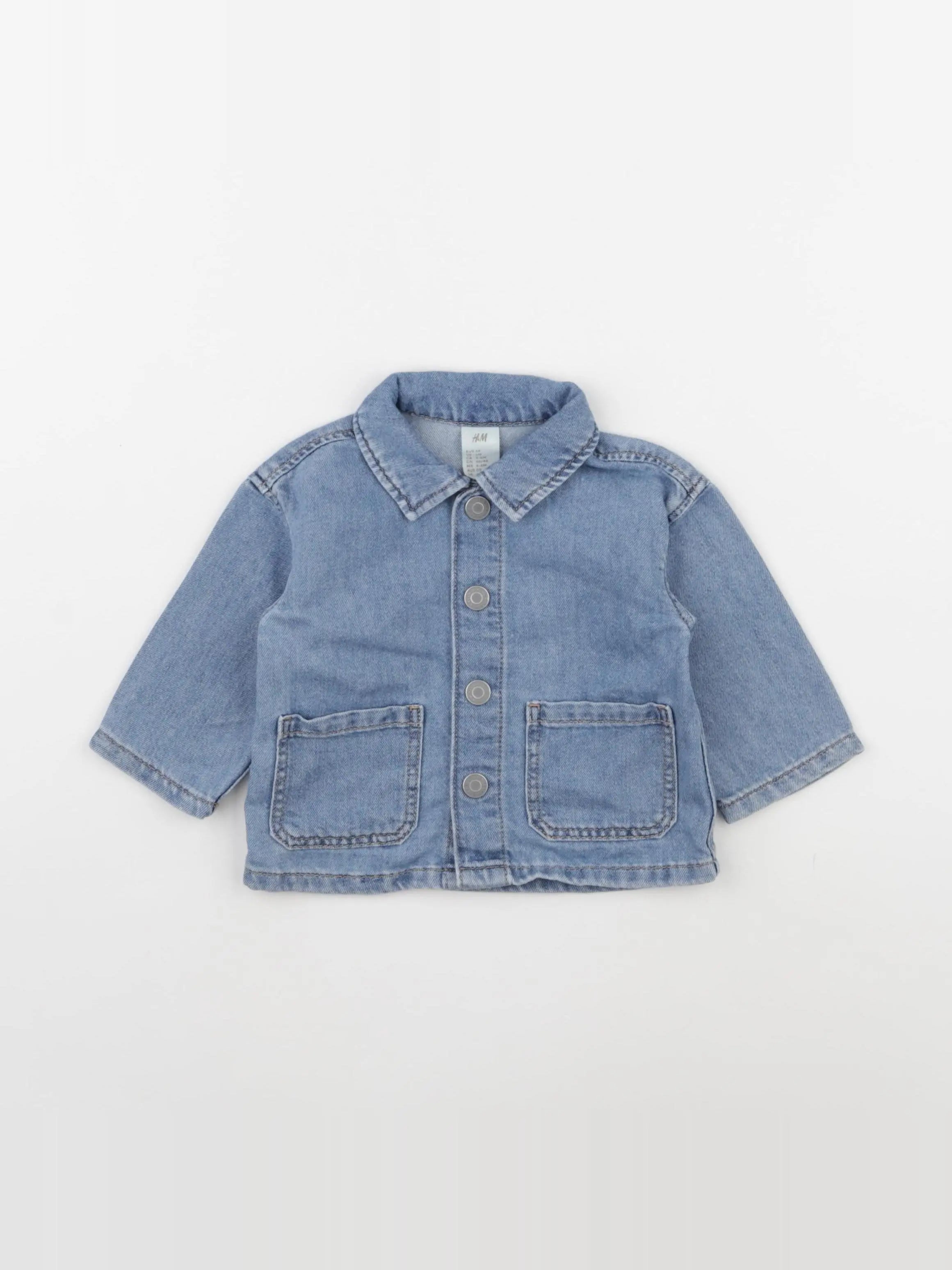 H&M - veste bleu - 3/6 mois