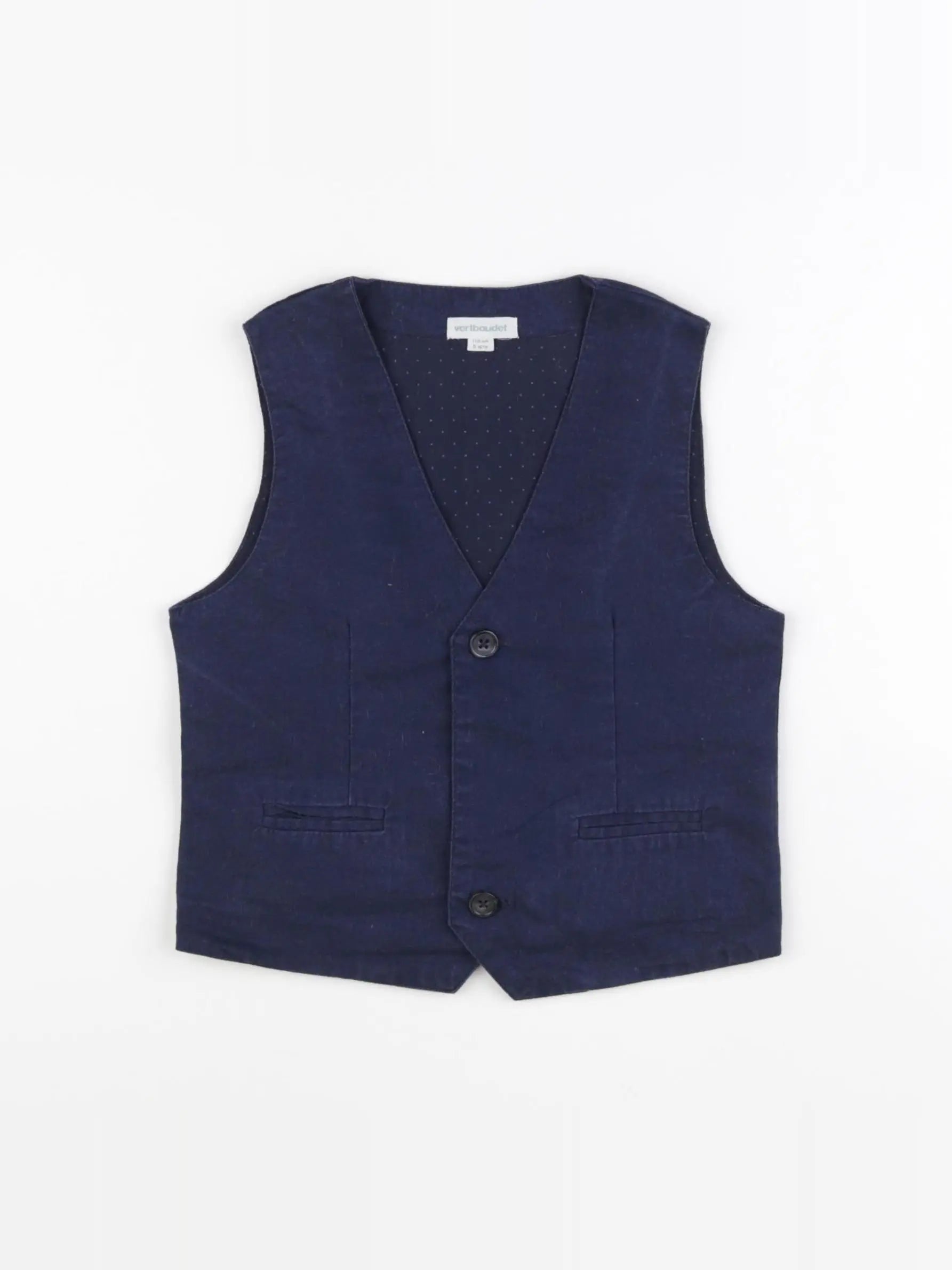 Vertbaudet - gilet bleu - 5 ans