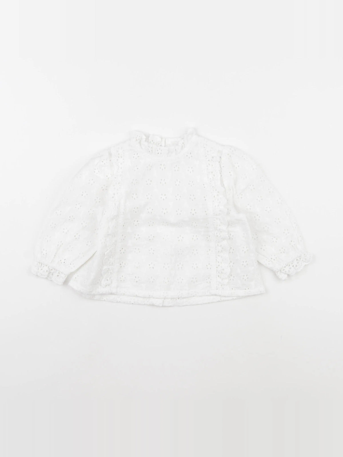 Vertbaudet - blouse blanc - 12 mois