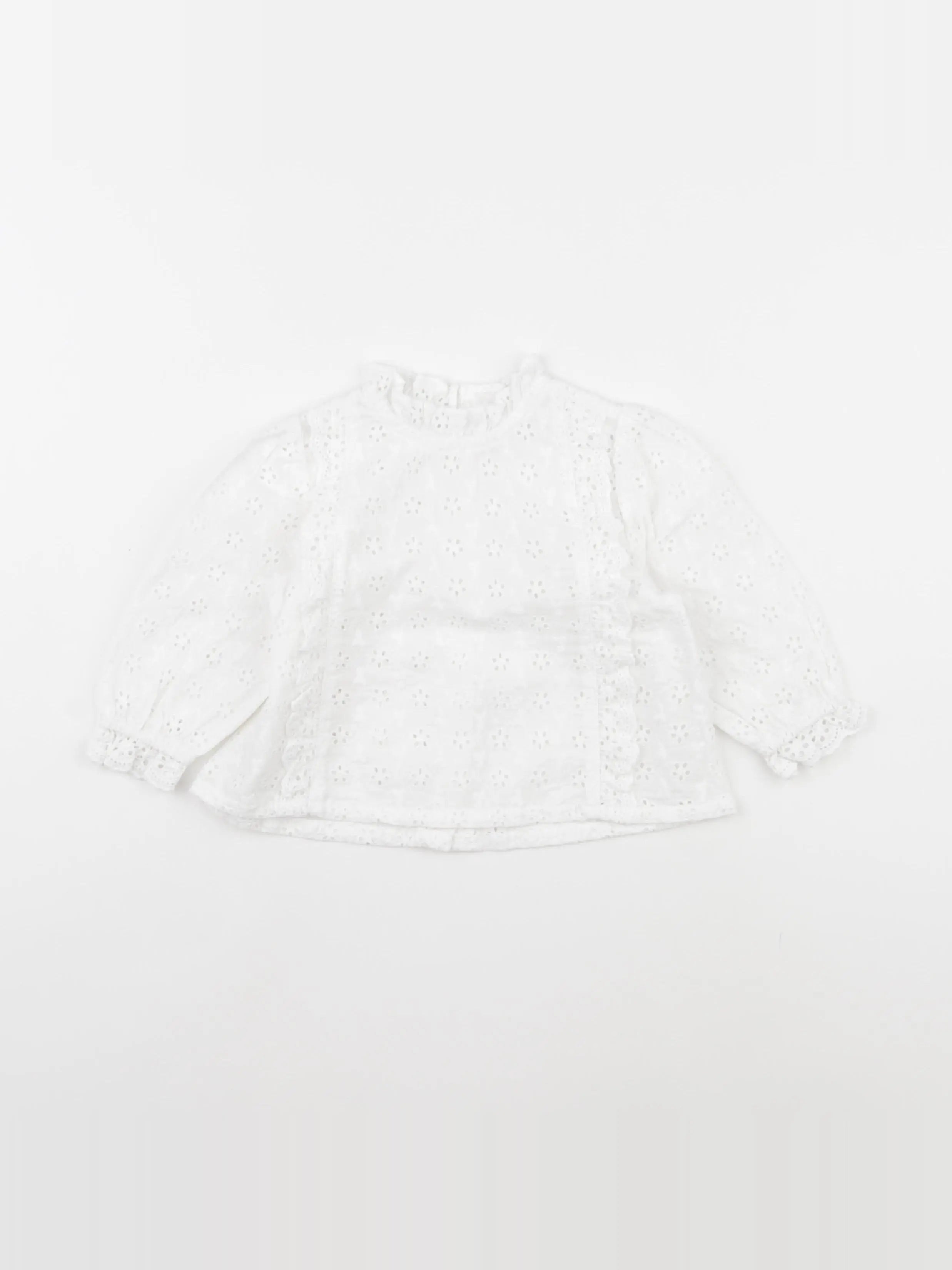 Vertbaudet - blouse blanc - 12 mois