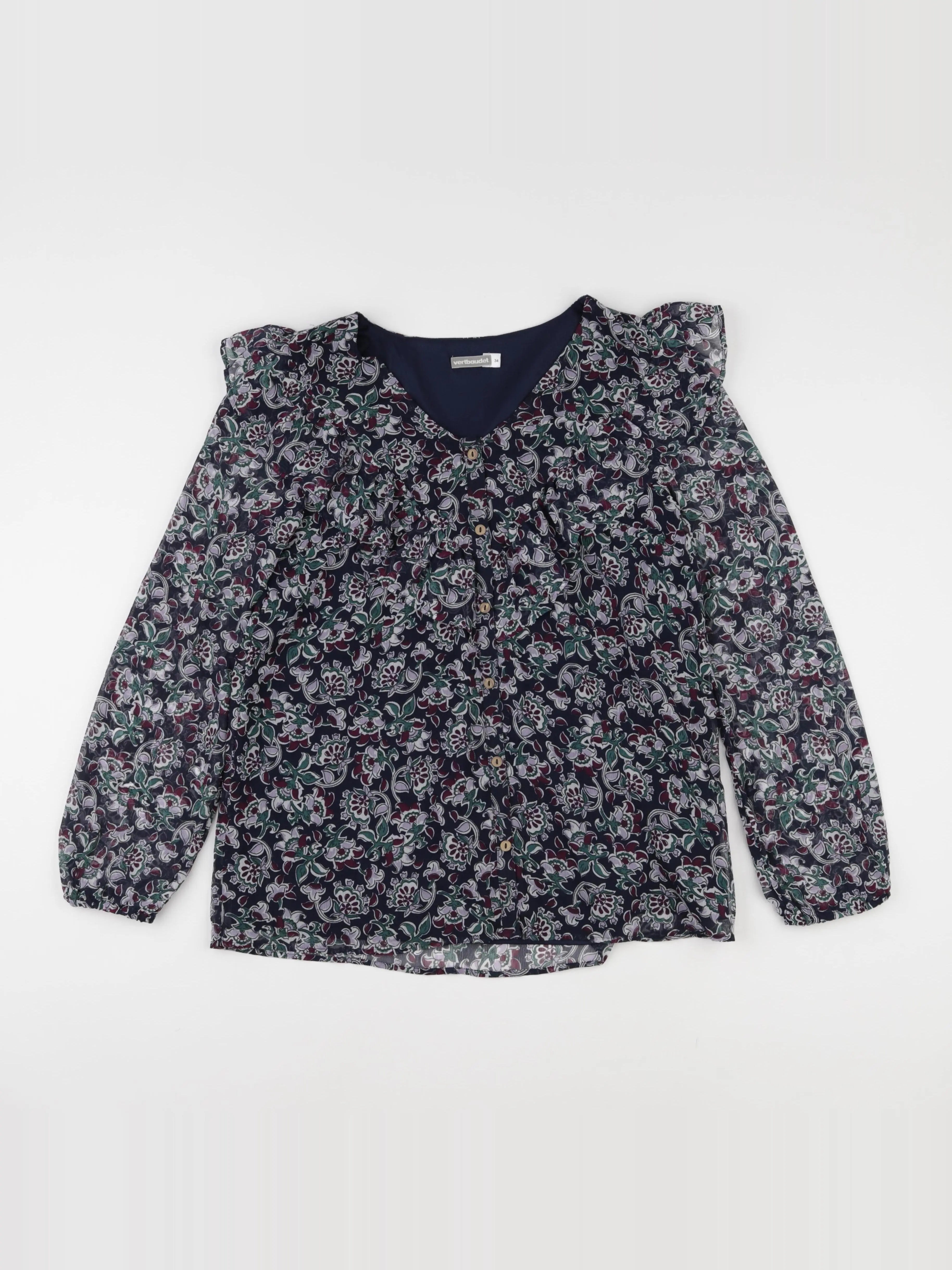 Vertbaudet - blouse grossesse bleu, vert - 34