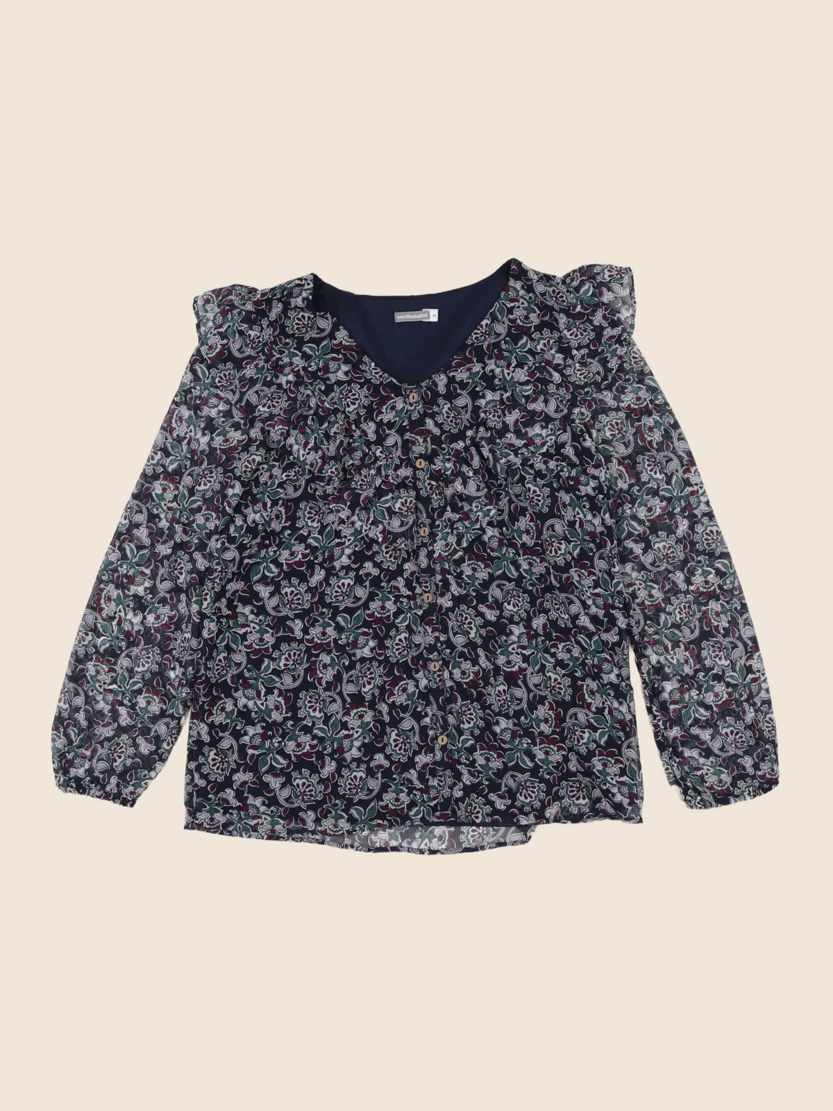 Vertbaudet - blouse grossesse bleu, vert - 34