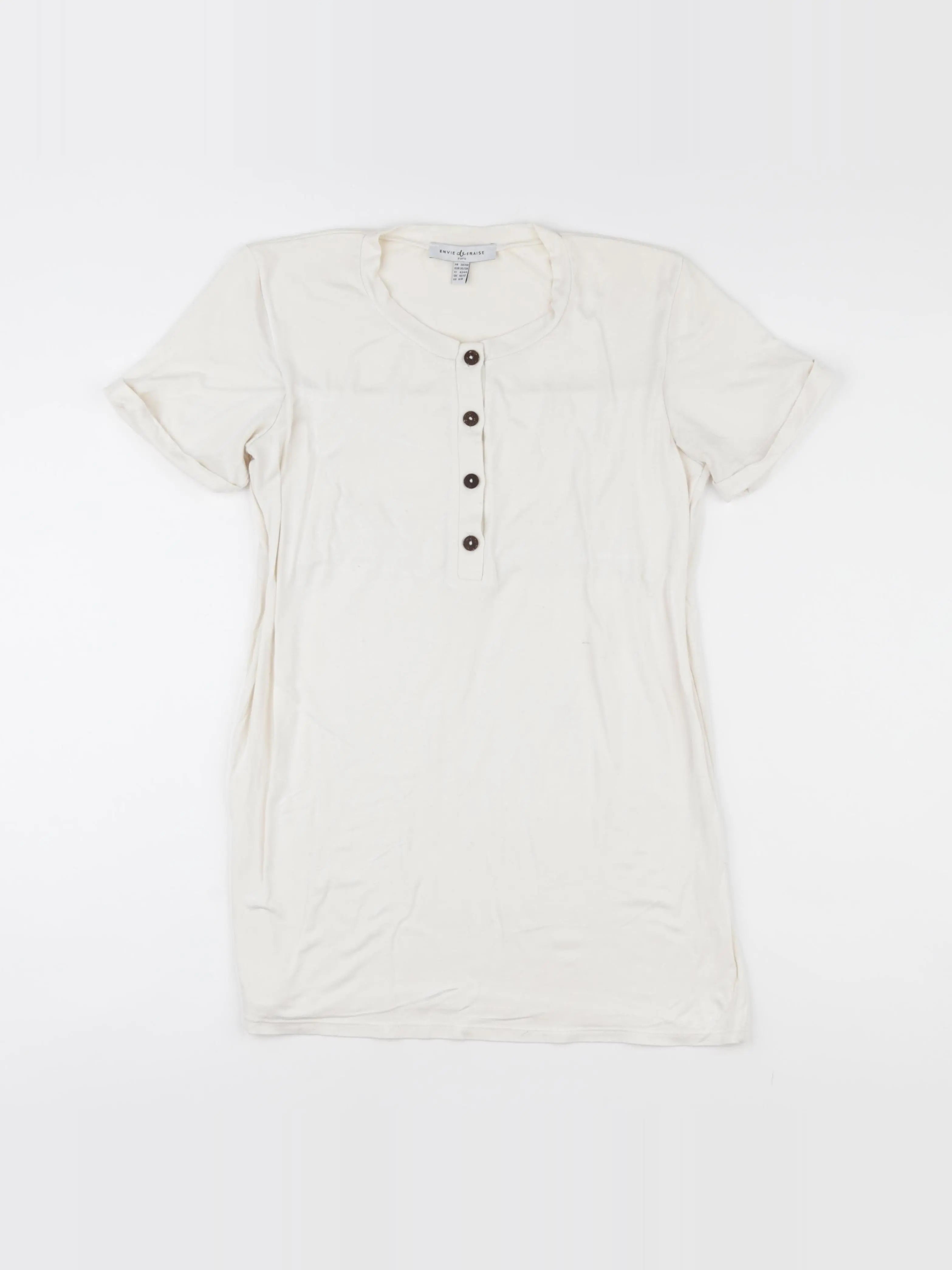 Envie de fraise - tee-shirt grossesse beige - 38 à 40