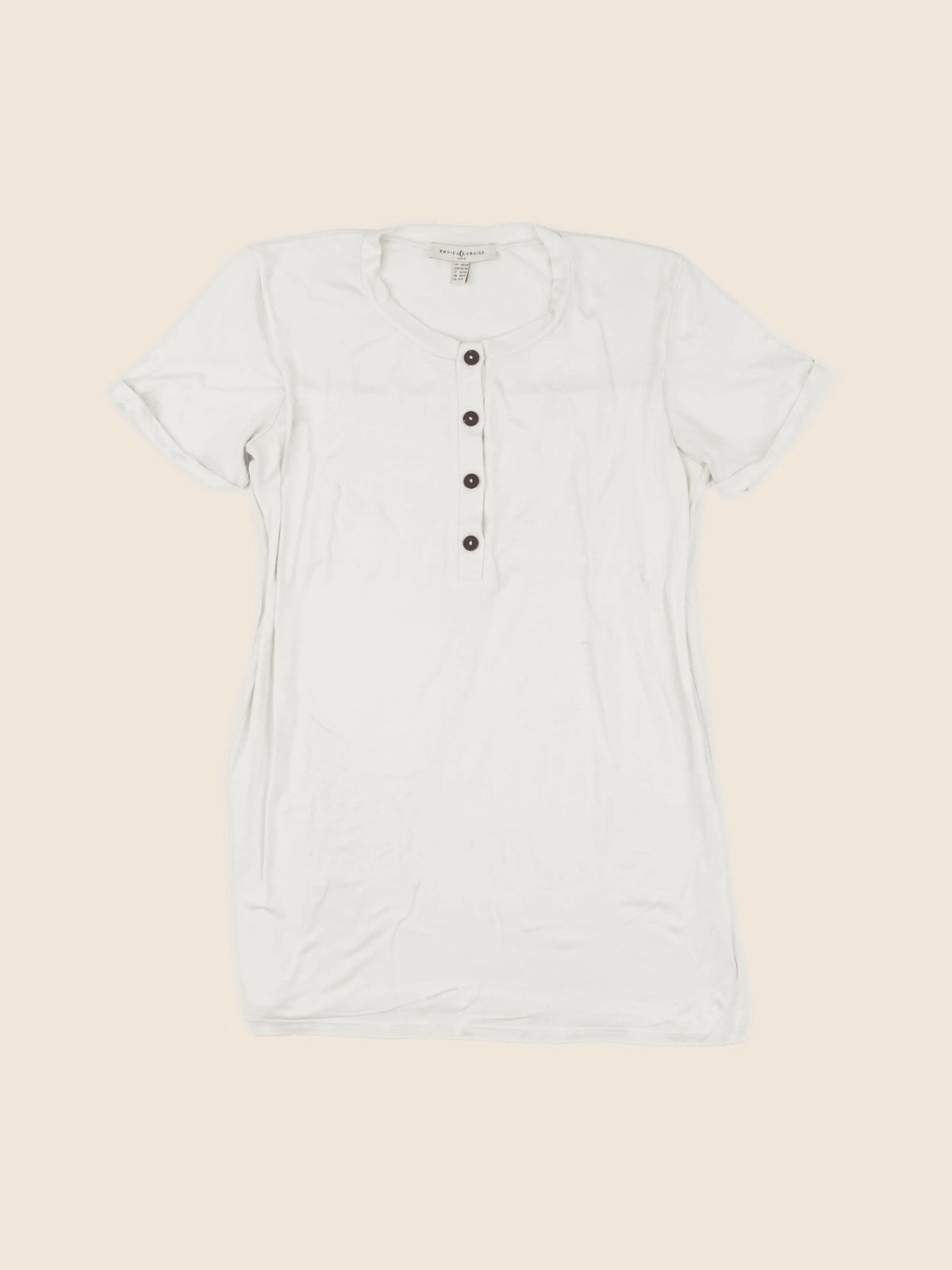 Envie de fraise - tee-shirt grossesse beige - 38 à 40