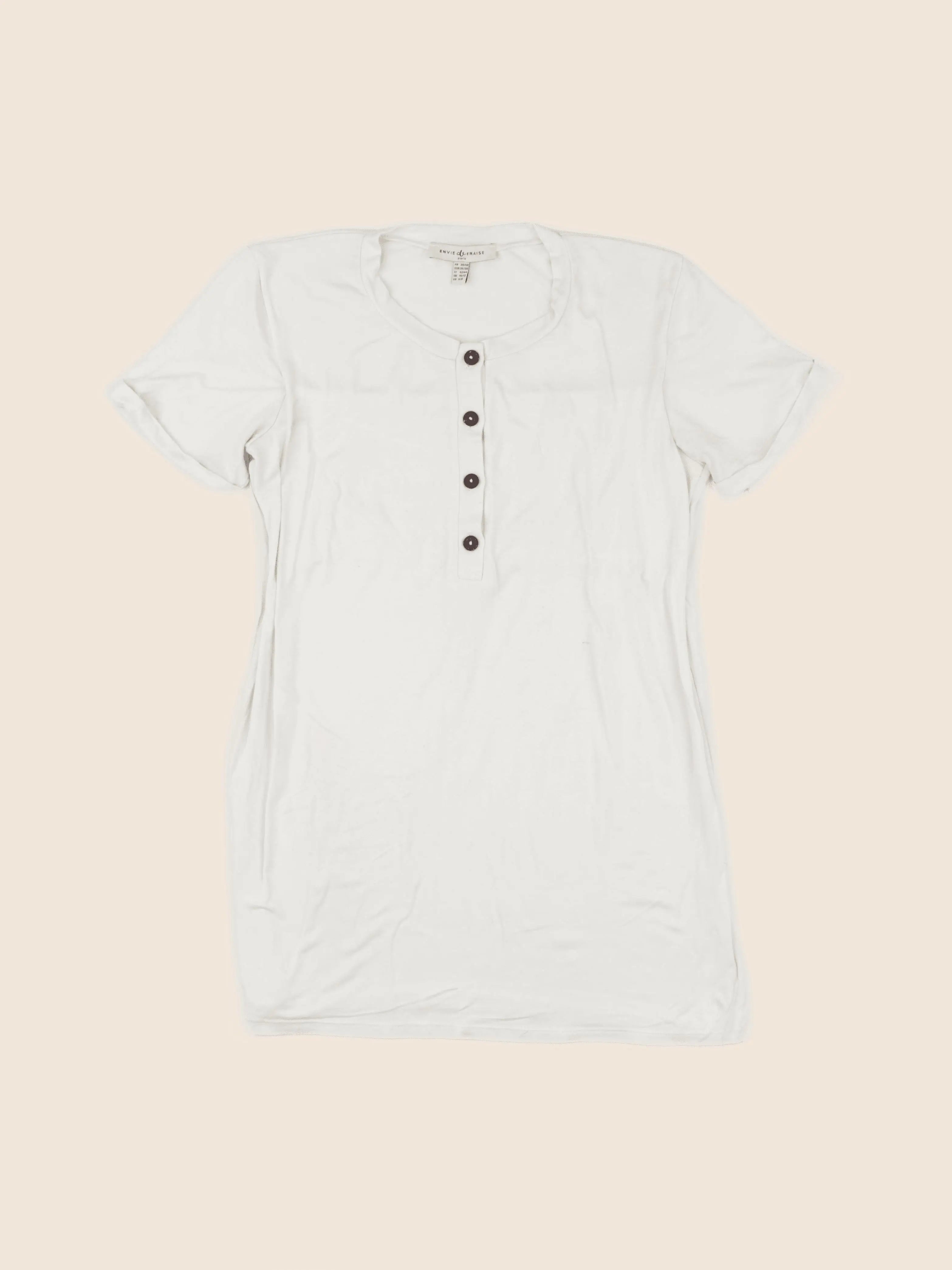 Envie de fraise - tee-shirt grossesse beige - 38 à 40