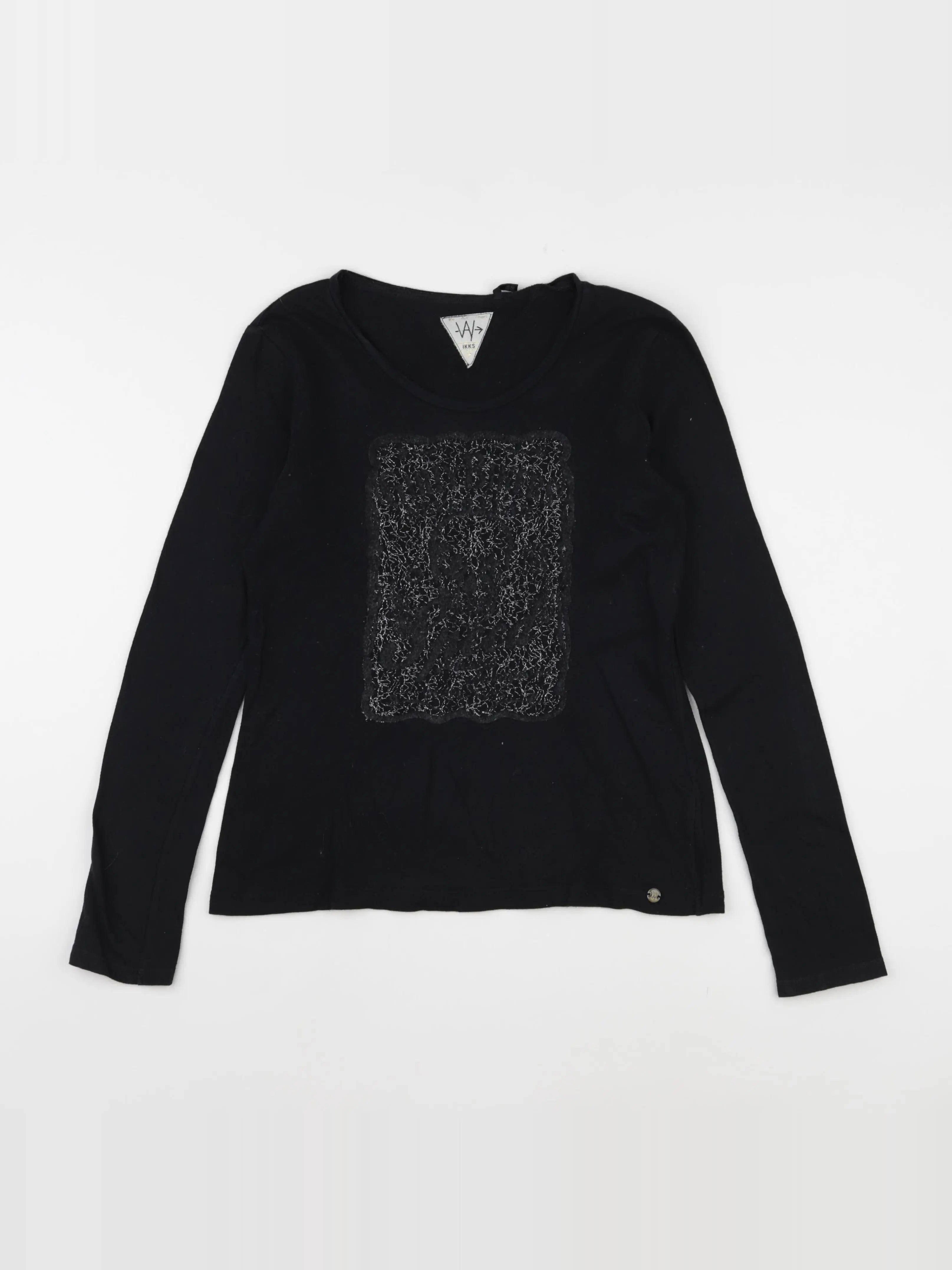IKKS - tee-shirt noir, or - 12 ans