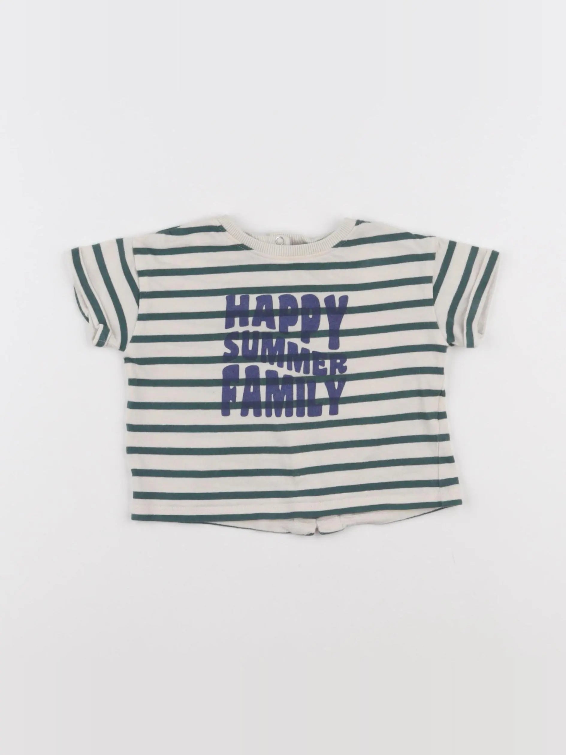 Vertbaudet - tee-shirt beige - 6 mois