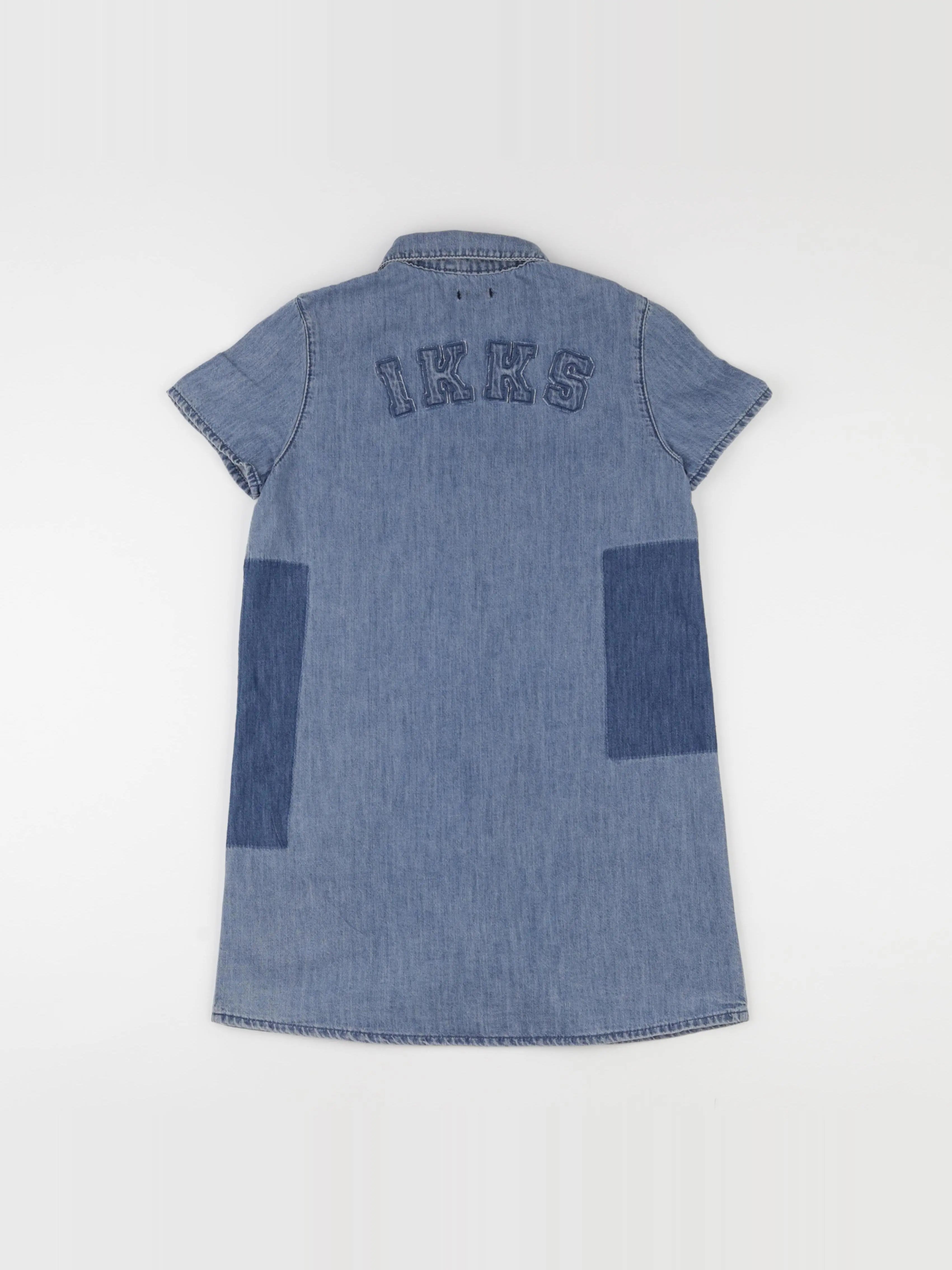 IKKS - robe imprimé au dos bleu - 10 ans