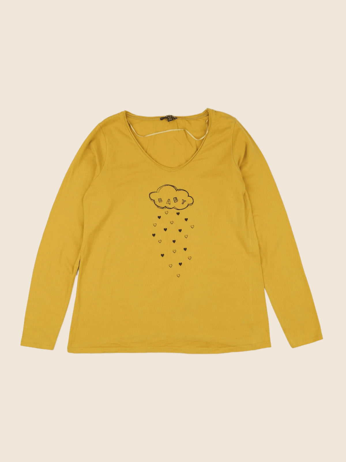 Kiabi - tee-shirt grossesse jaune - 42 à 44