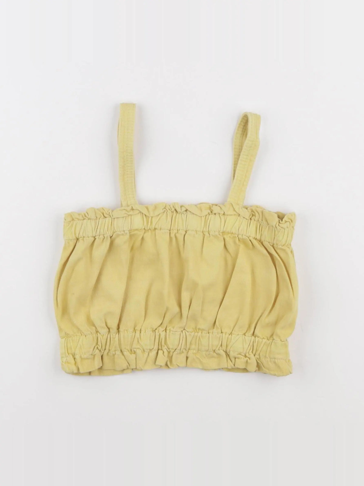 Zara - blouse courte jaune - 10 ans
