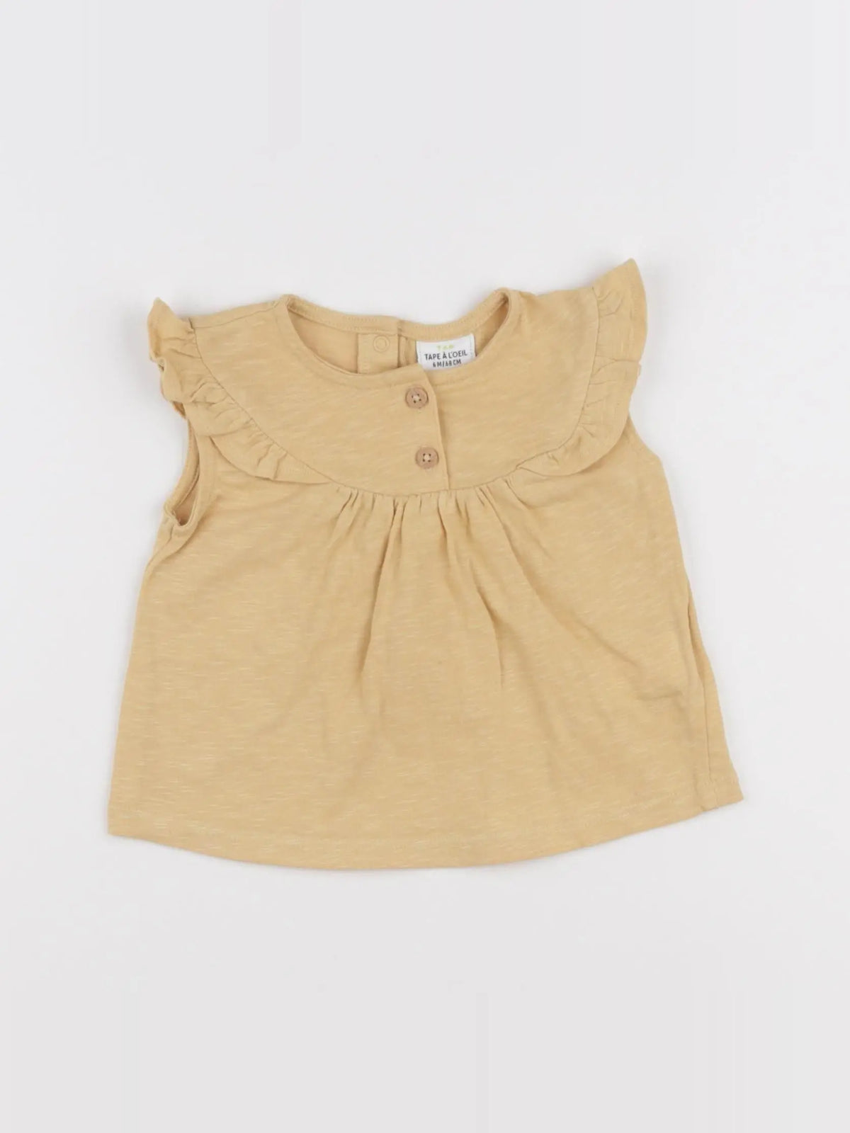Tape à l'oeil - tee-shirt jaune - 6 mois