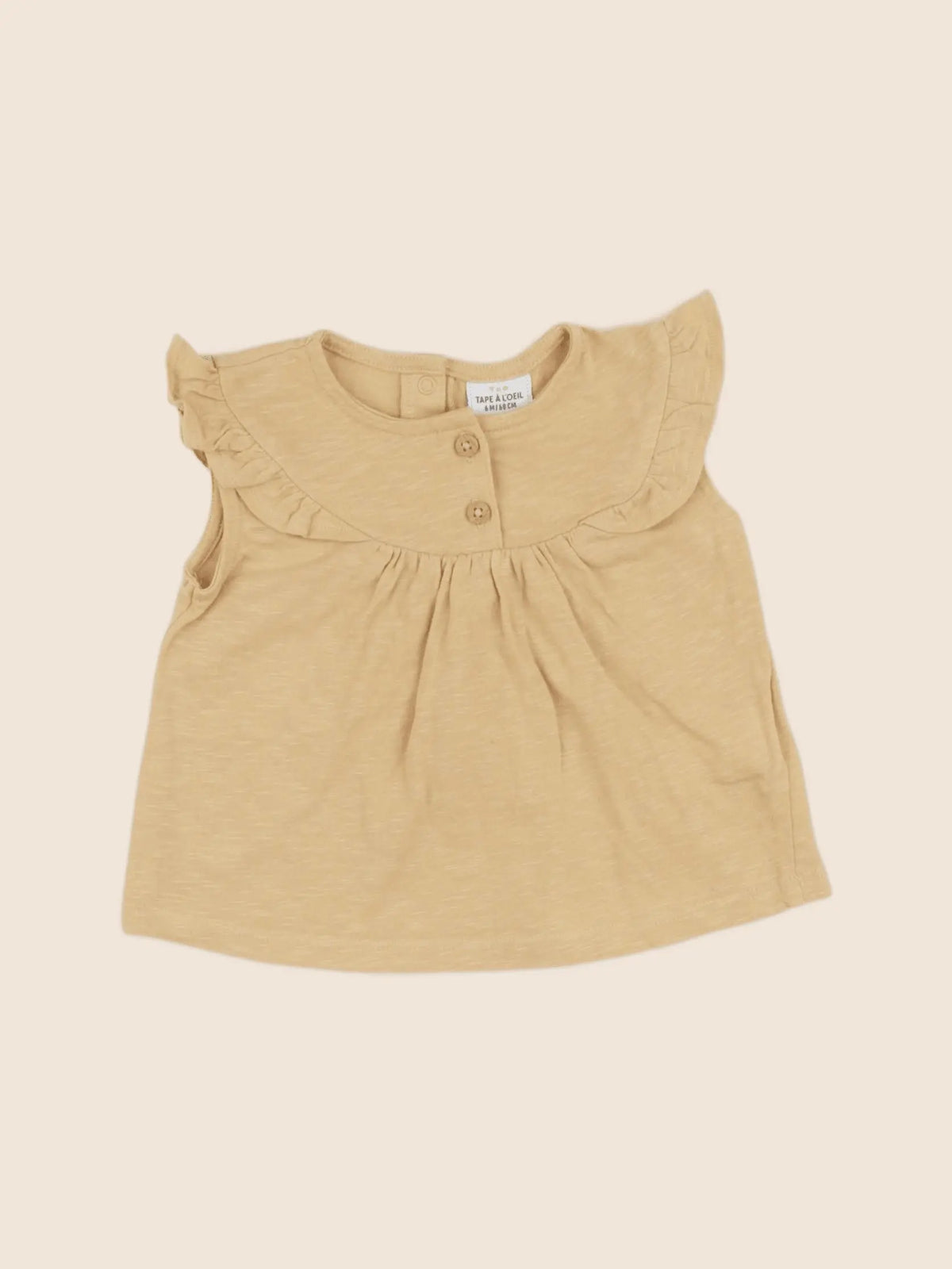 Tape à l'oeil - tee-shirt jaune - 6 mois