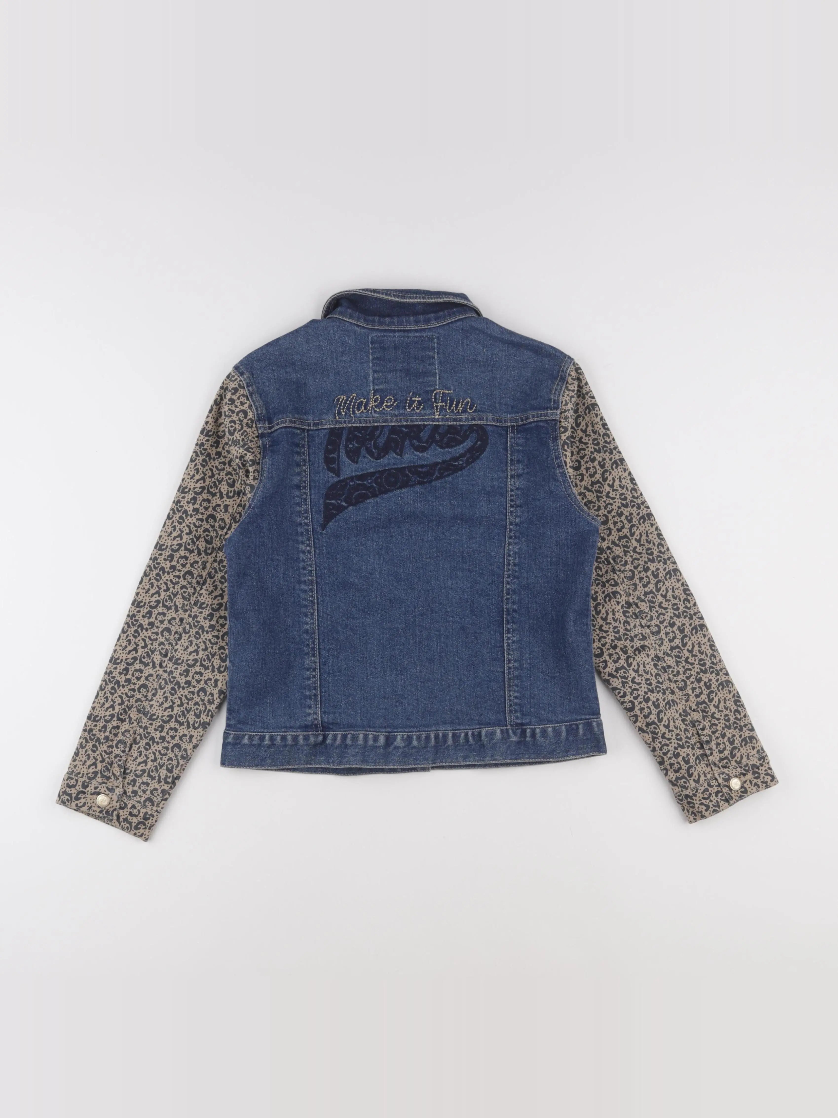 IKKS - veste imprimé au dos marron, bleu - 10 ans