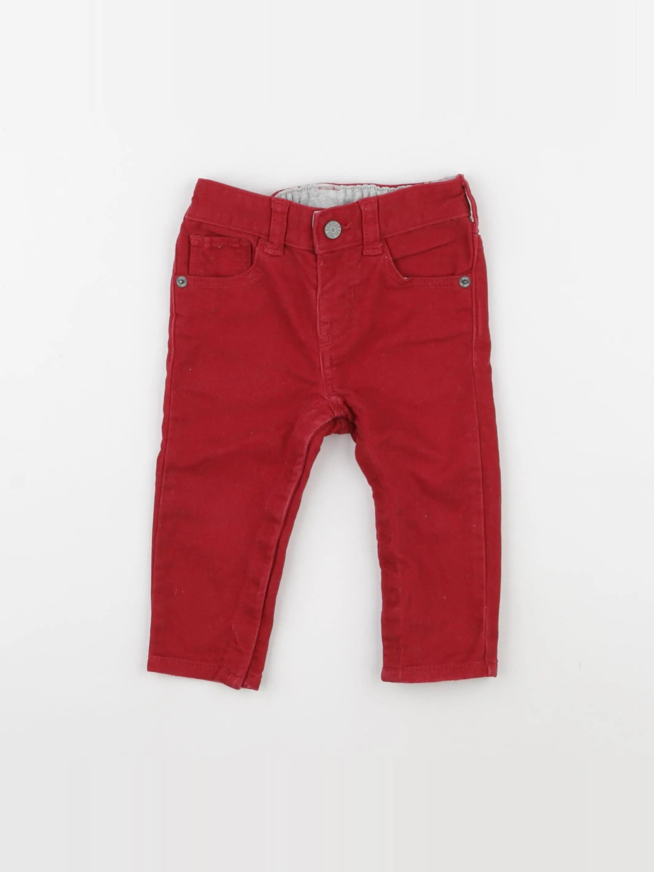 GAP - jean rouge - 12/18 mois