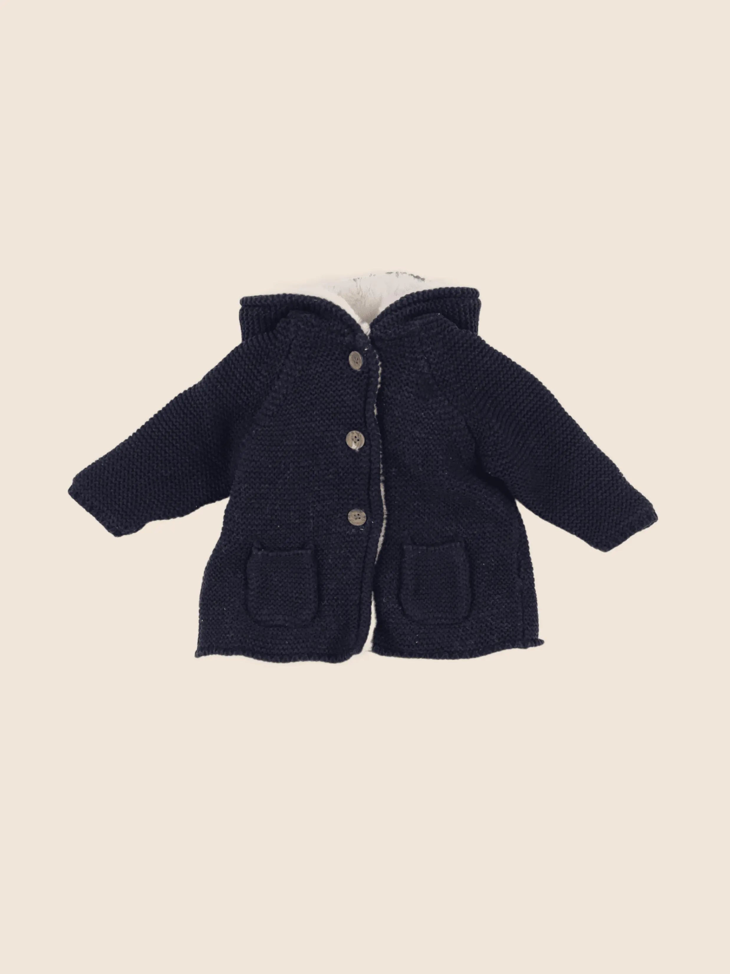 Vertbaudet - veste bleu - 6 mois