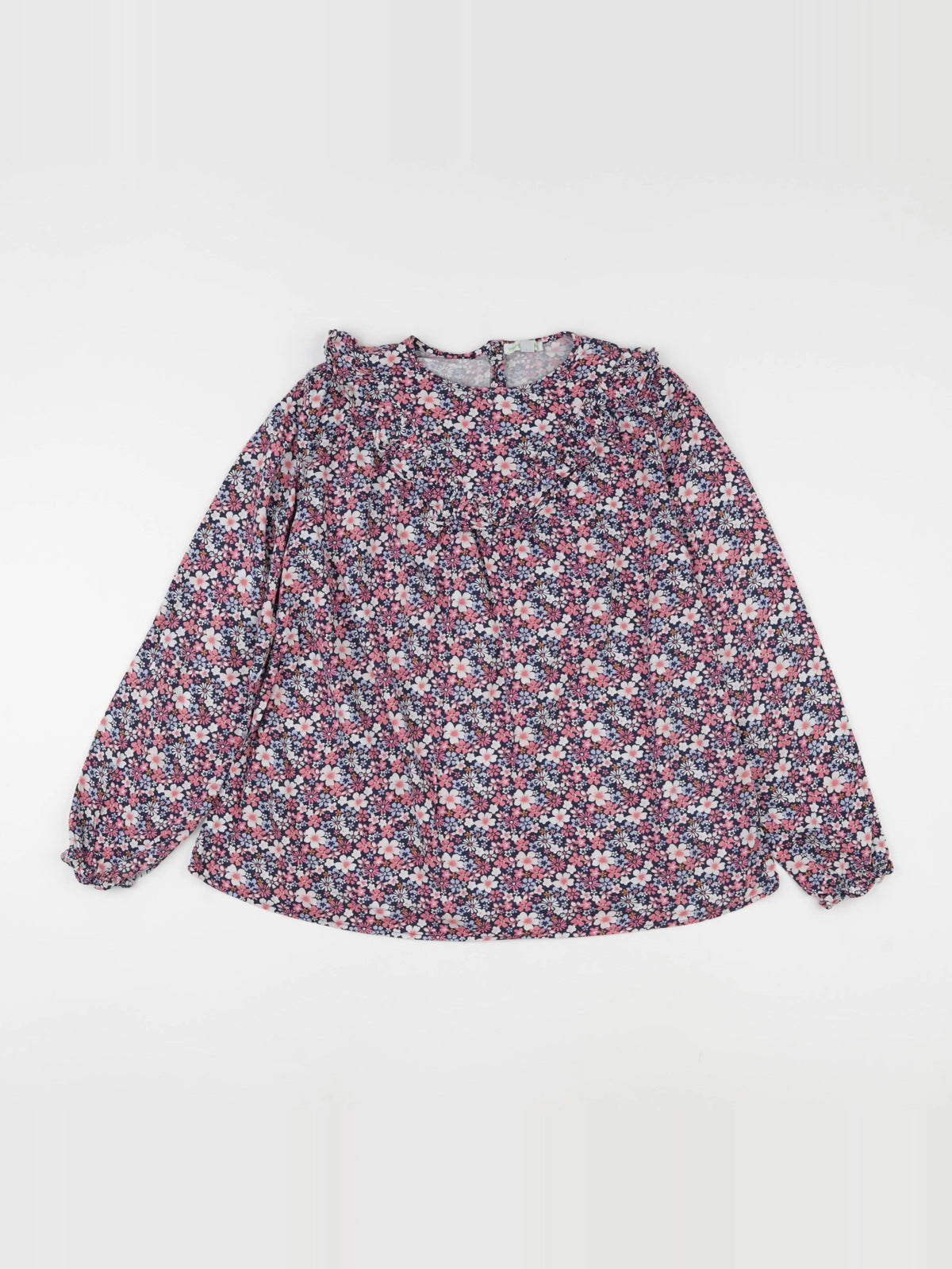 Vertbaudet - blouse bleu, rose - 12 ans