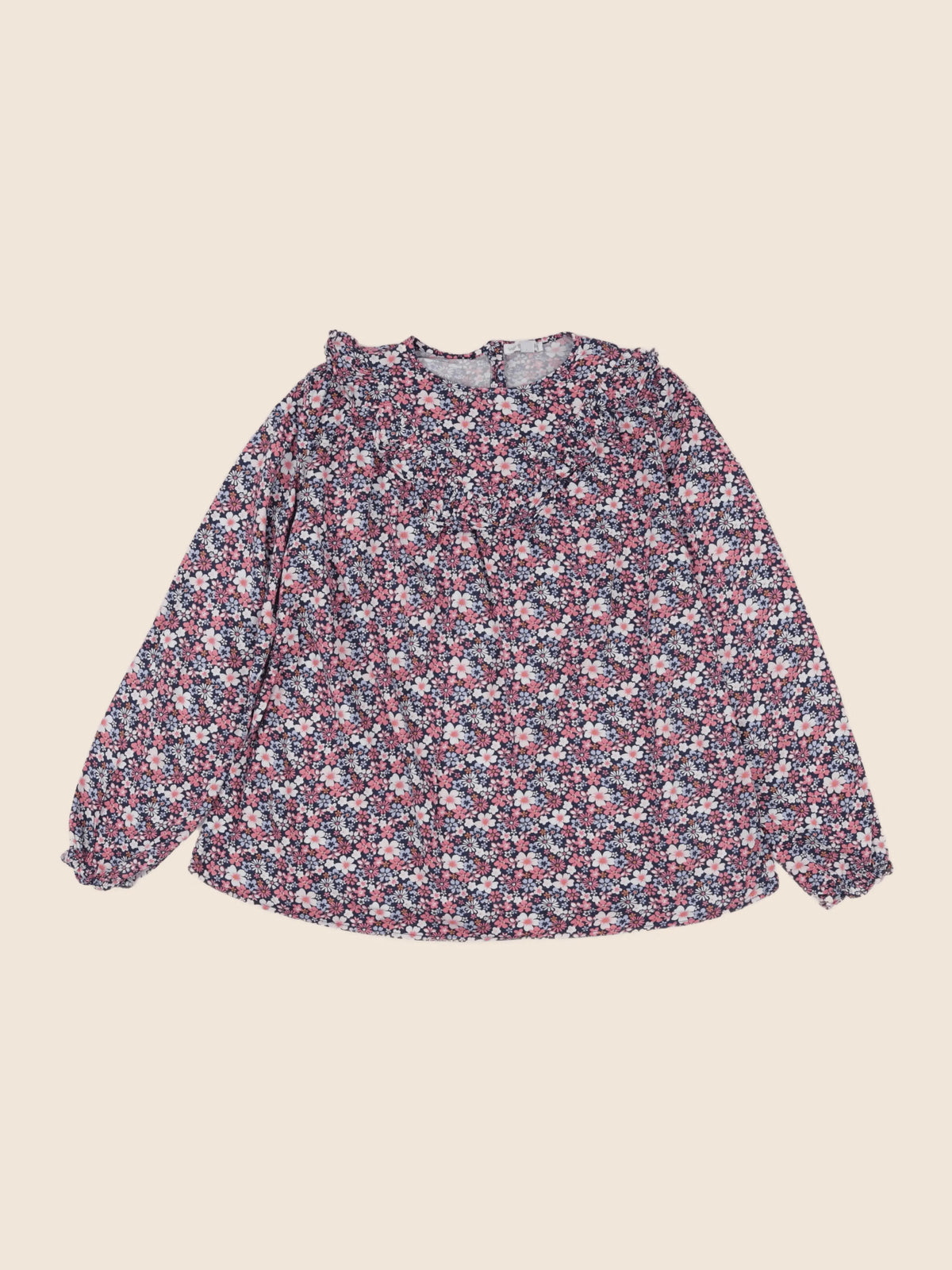 Vertbaudet - blouse bleu, rose - 12 ans