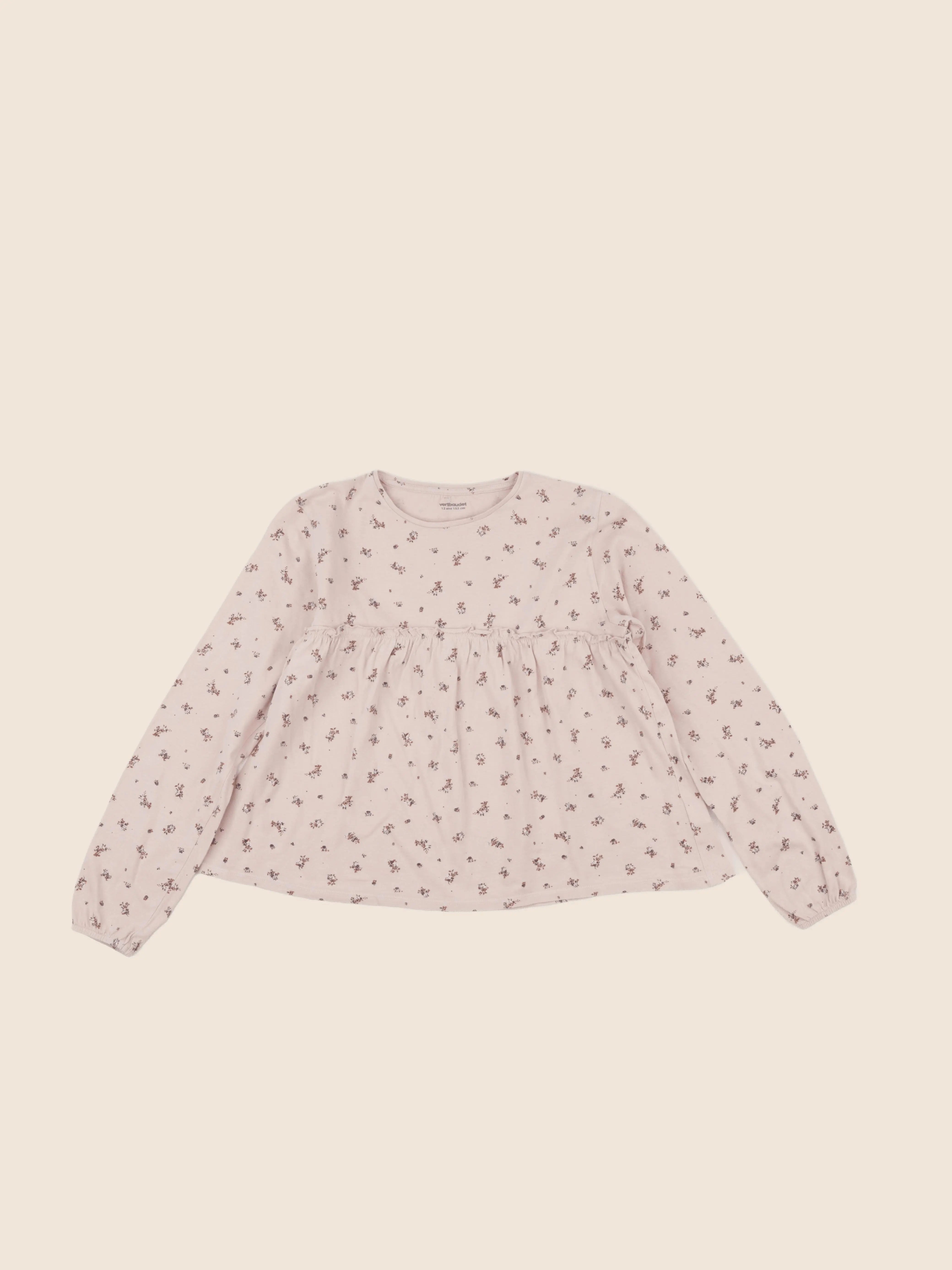 Vertbaudet - tee-shirt rose - 12 ans