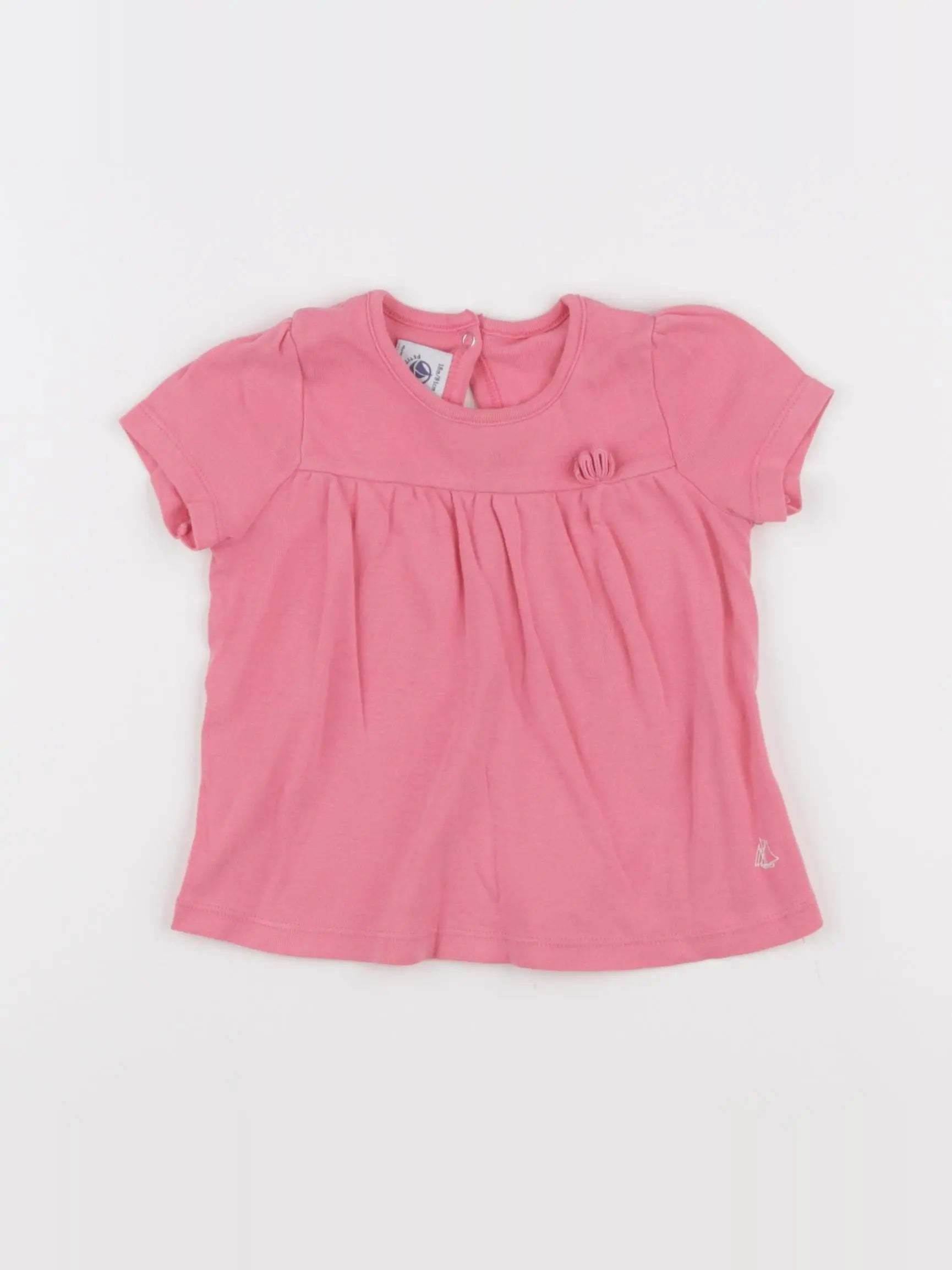 Petit Bateau - tee-shirt rose - 18 mois