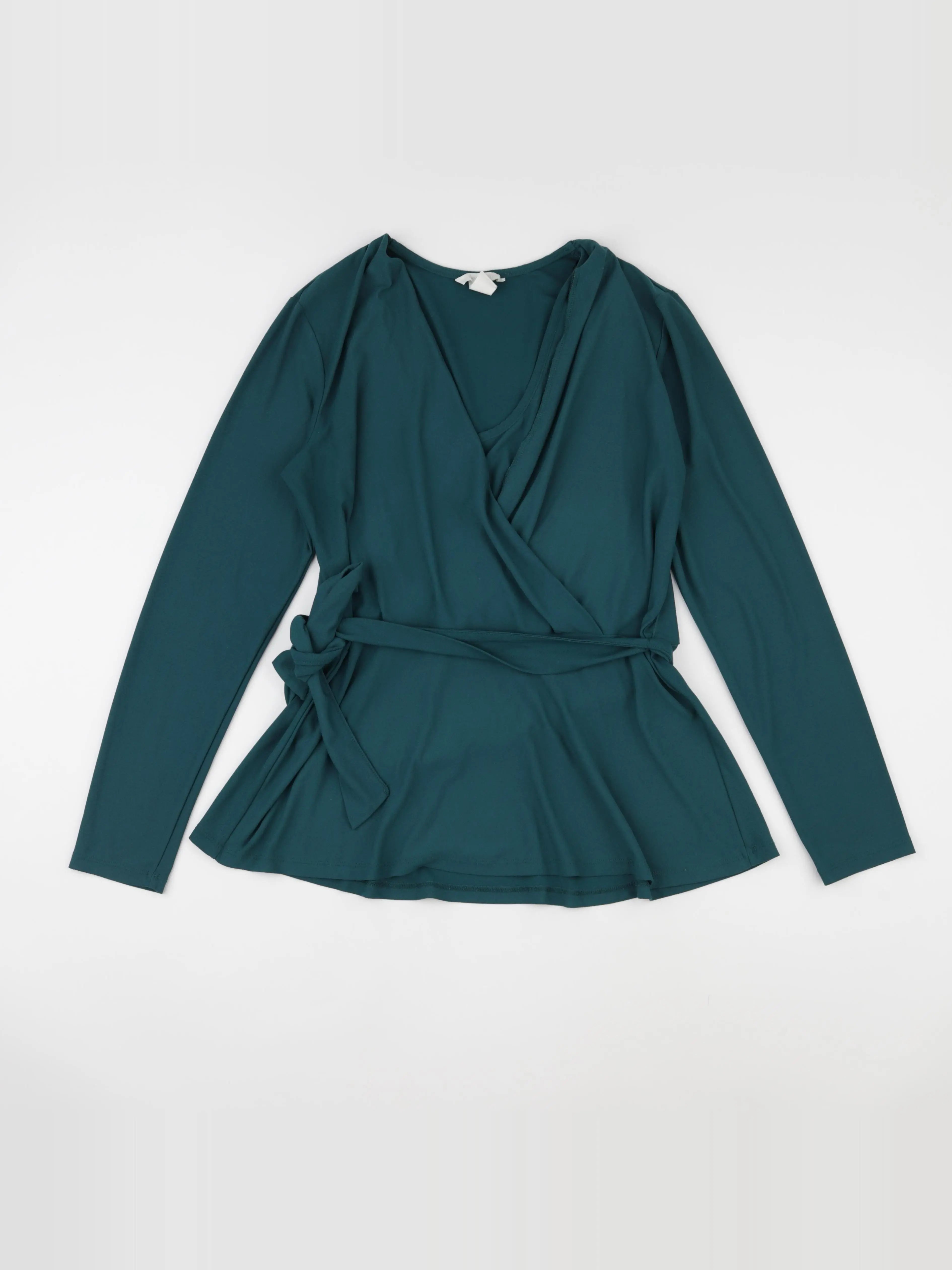 H&M - blouse grossesse vert - m