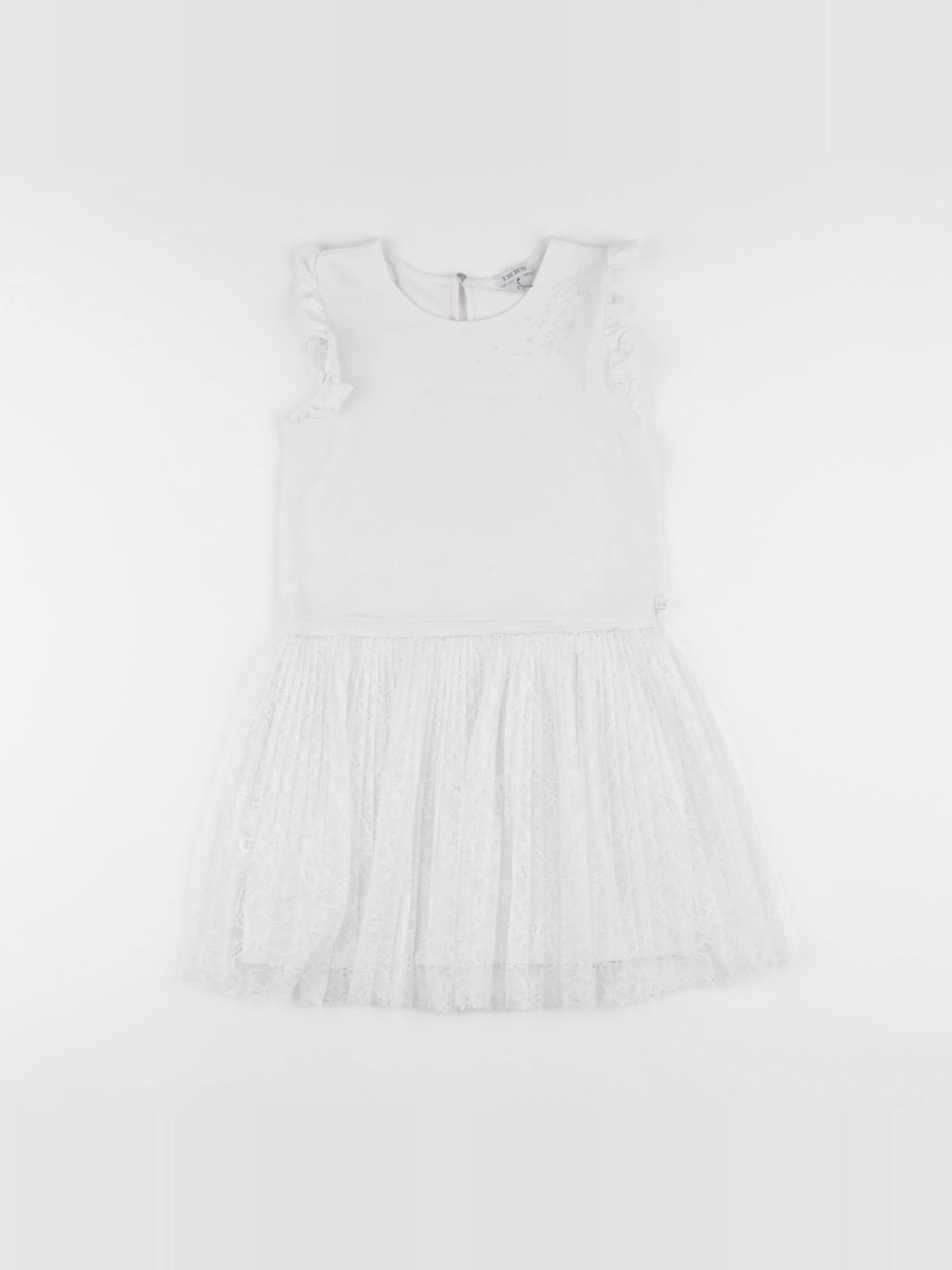 IKKS - robe blanc - 8 ans