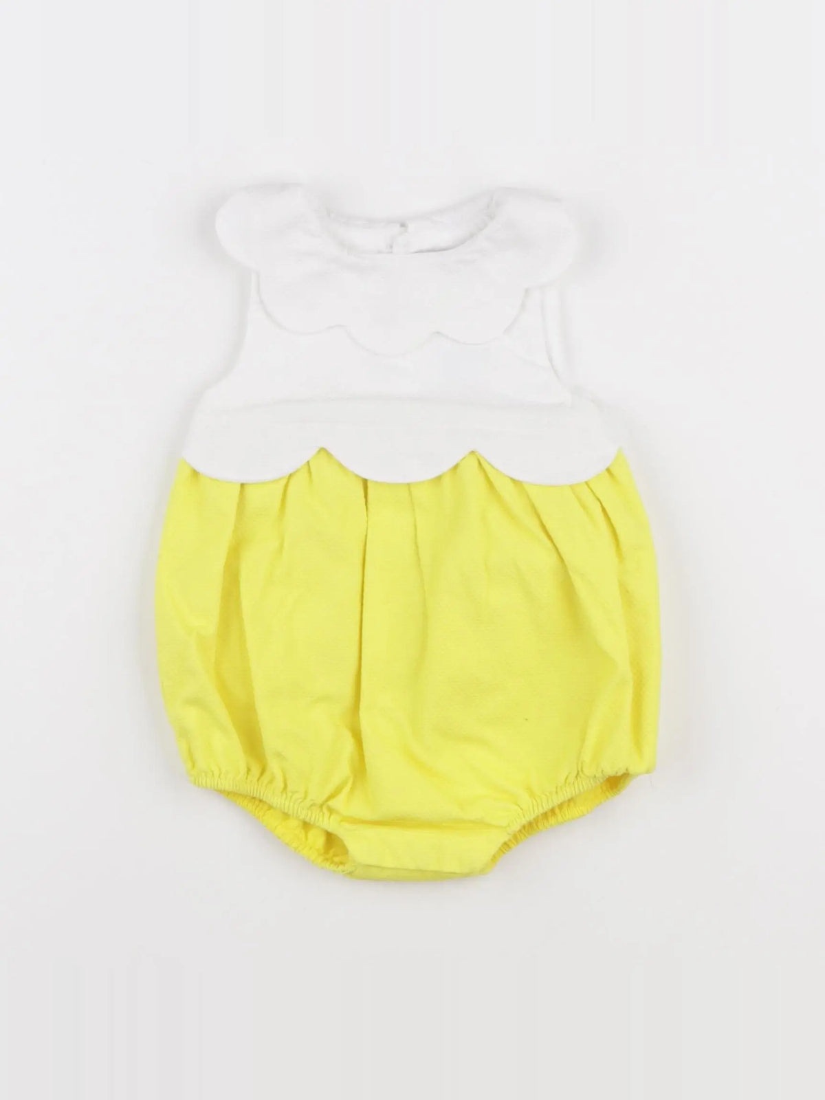 Jacadi - combinaison blanc, jaune - 6 mois