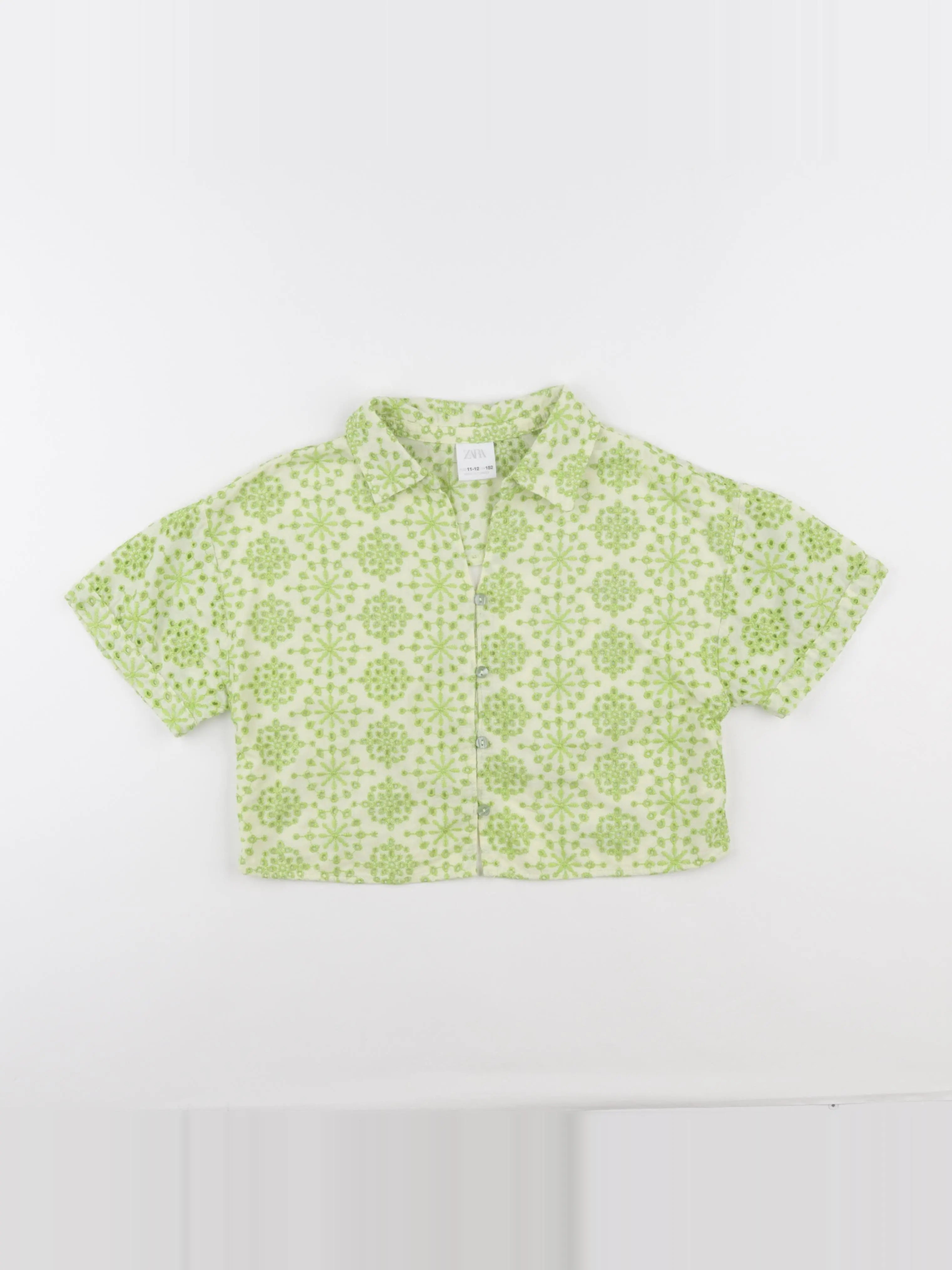 Zara - chemise vert - 11/12 ans