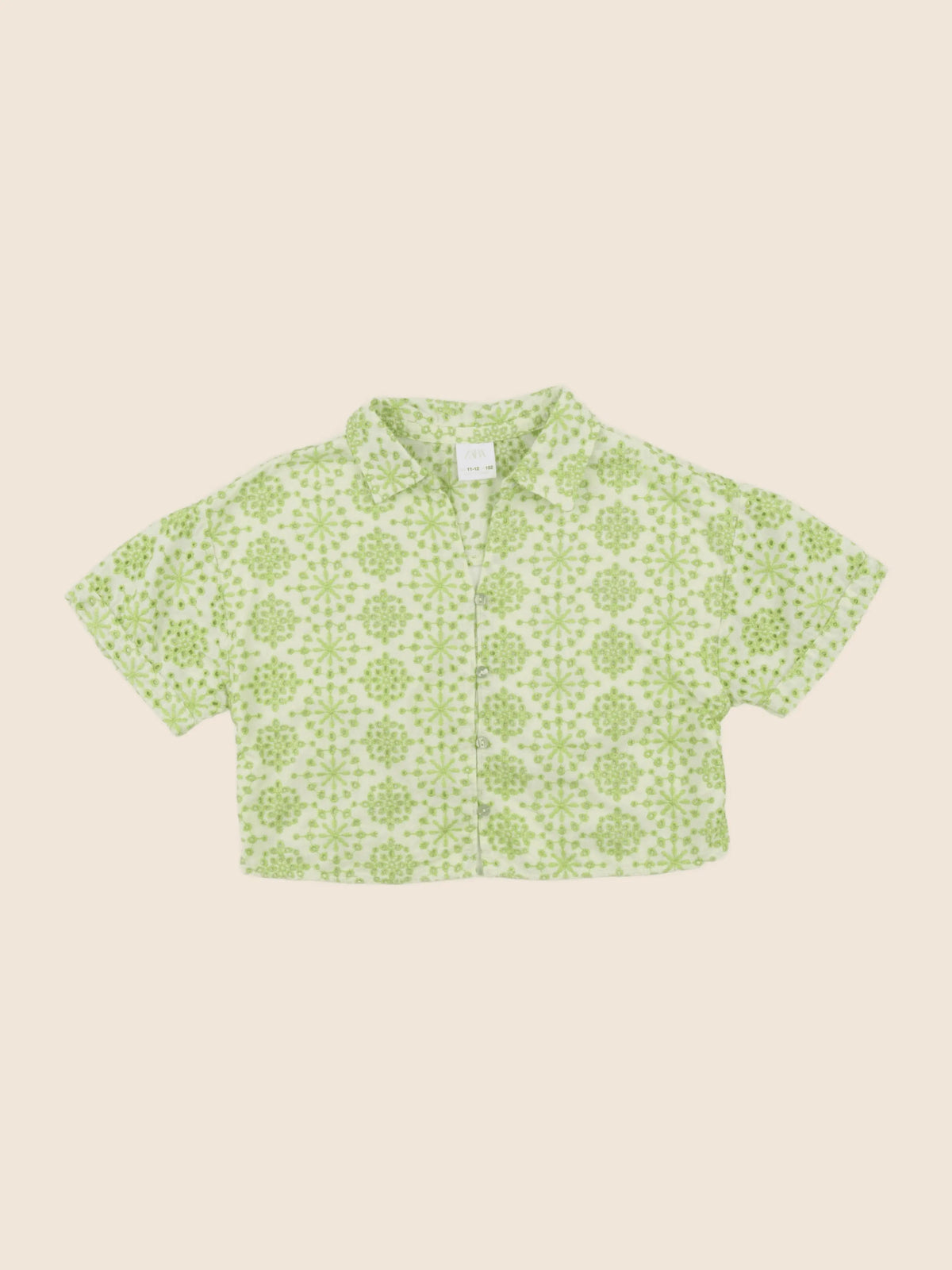 Zara - chemise vert - 11/12 ans