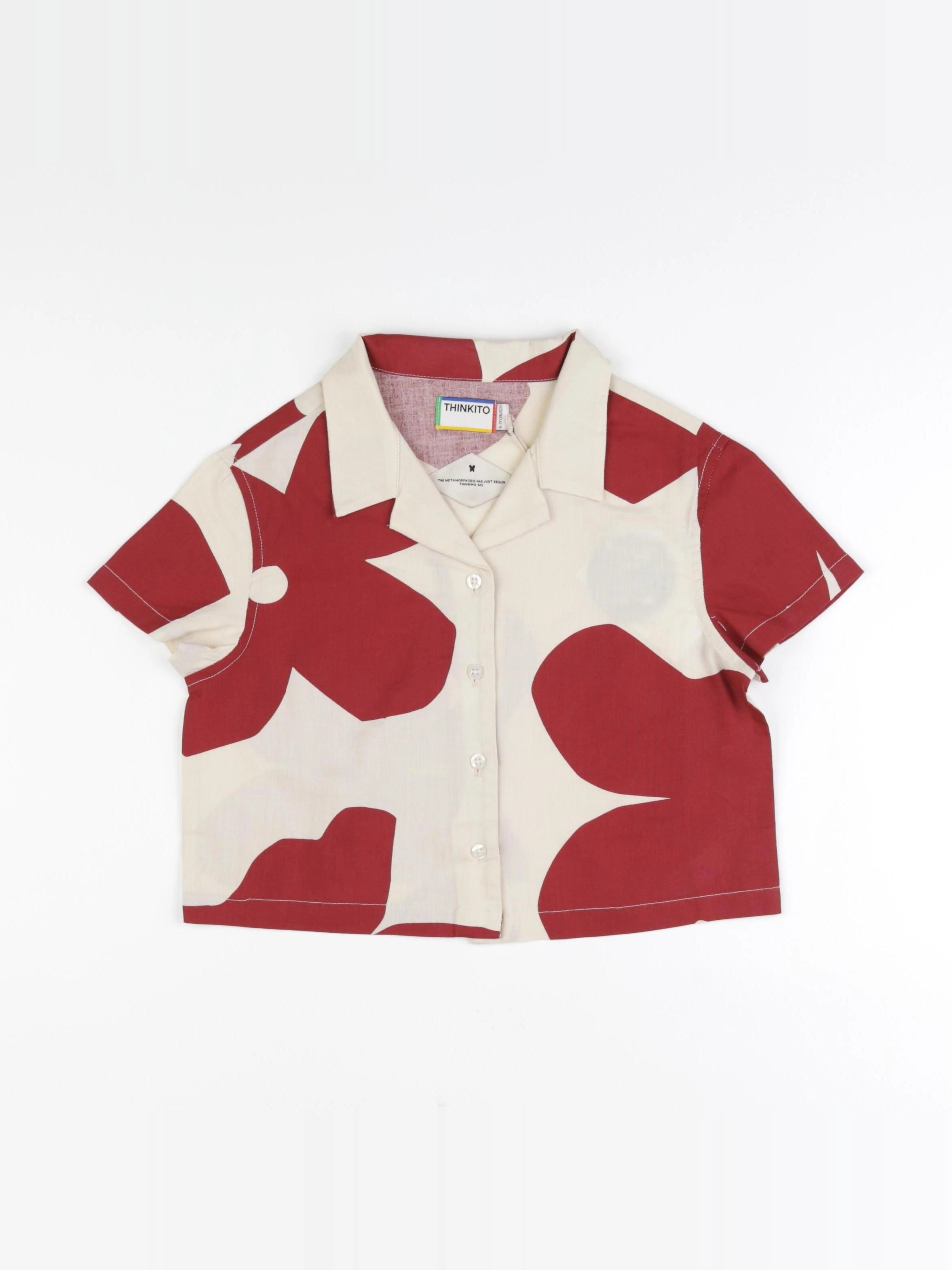 Blouse GAIA papillon rouge