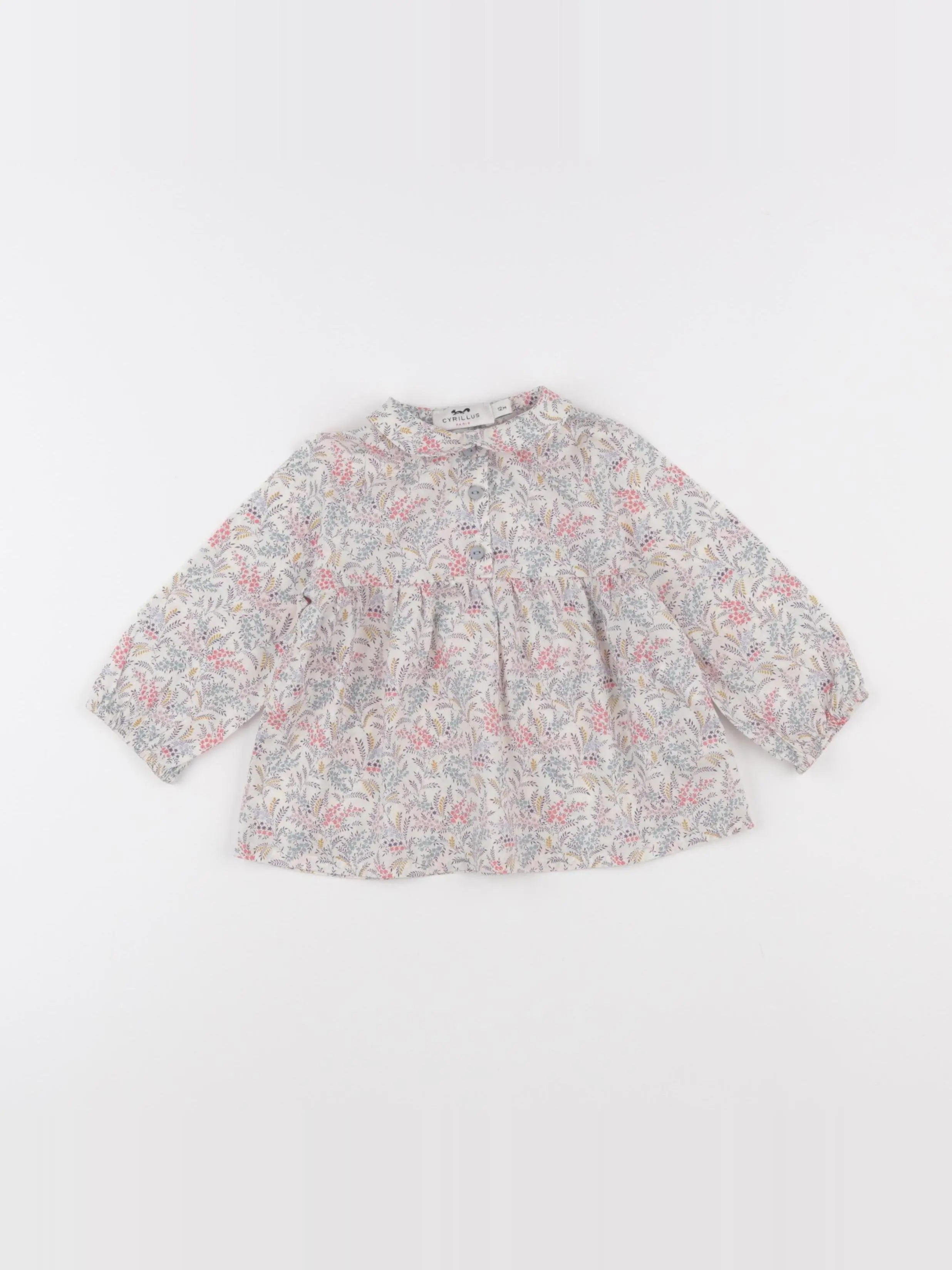 Cyrillus - blouse multicolore - 12 mois